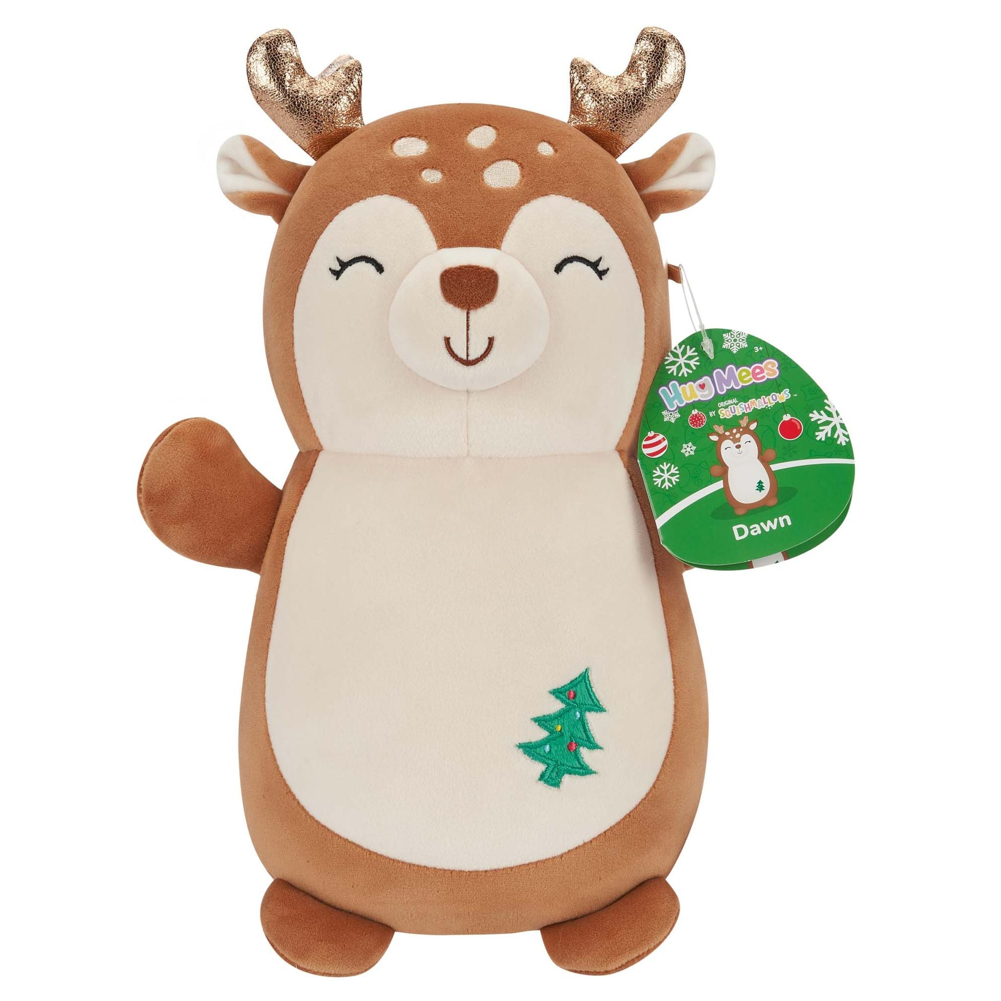 14-Inch Squishmallows Christmas Hugmees Plush - Dawn The Adorable Fawn
