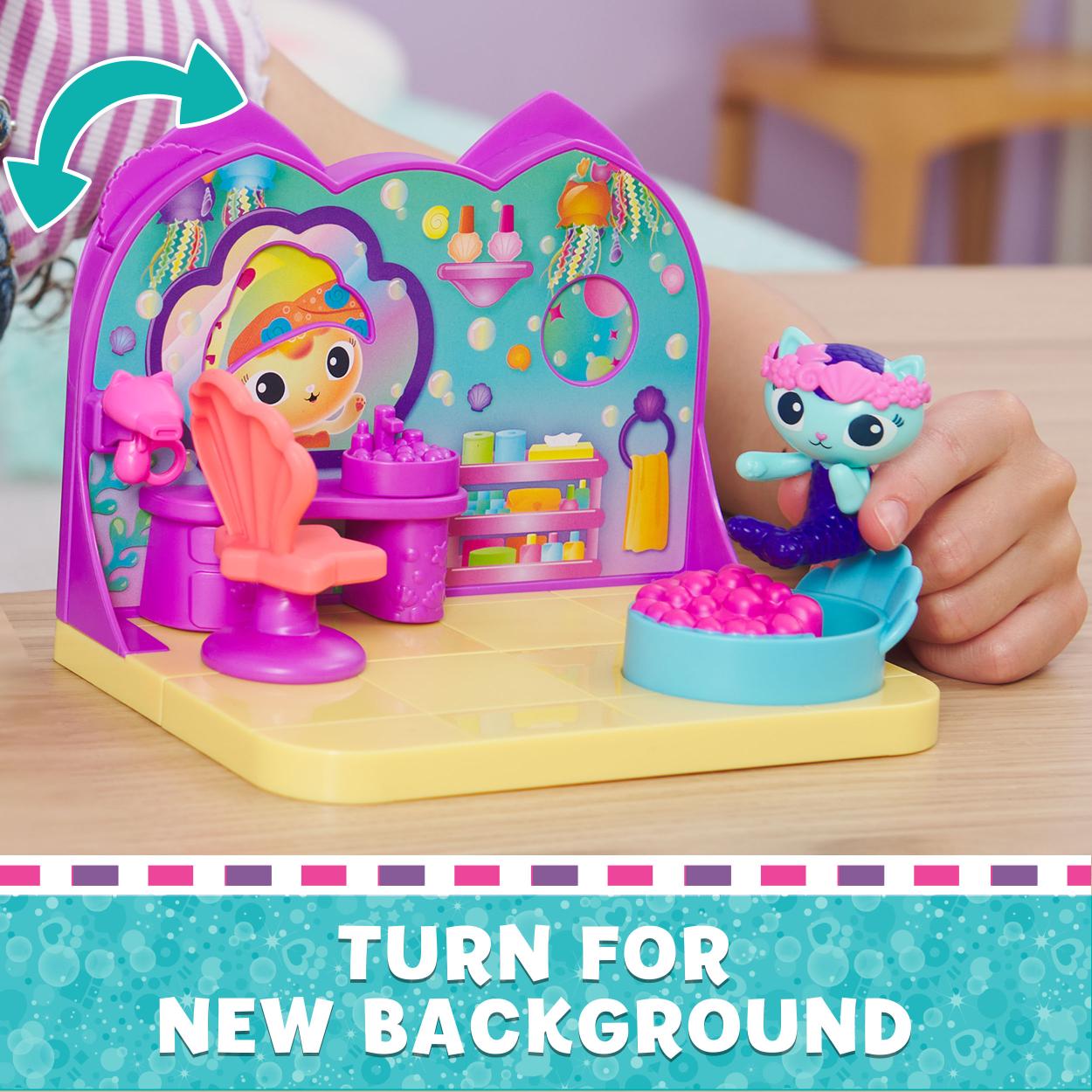 Gabby's Dollhouse Mercat's Spa Room Interactive Playset for Pretend Play