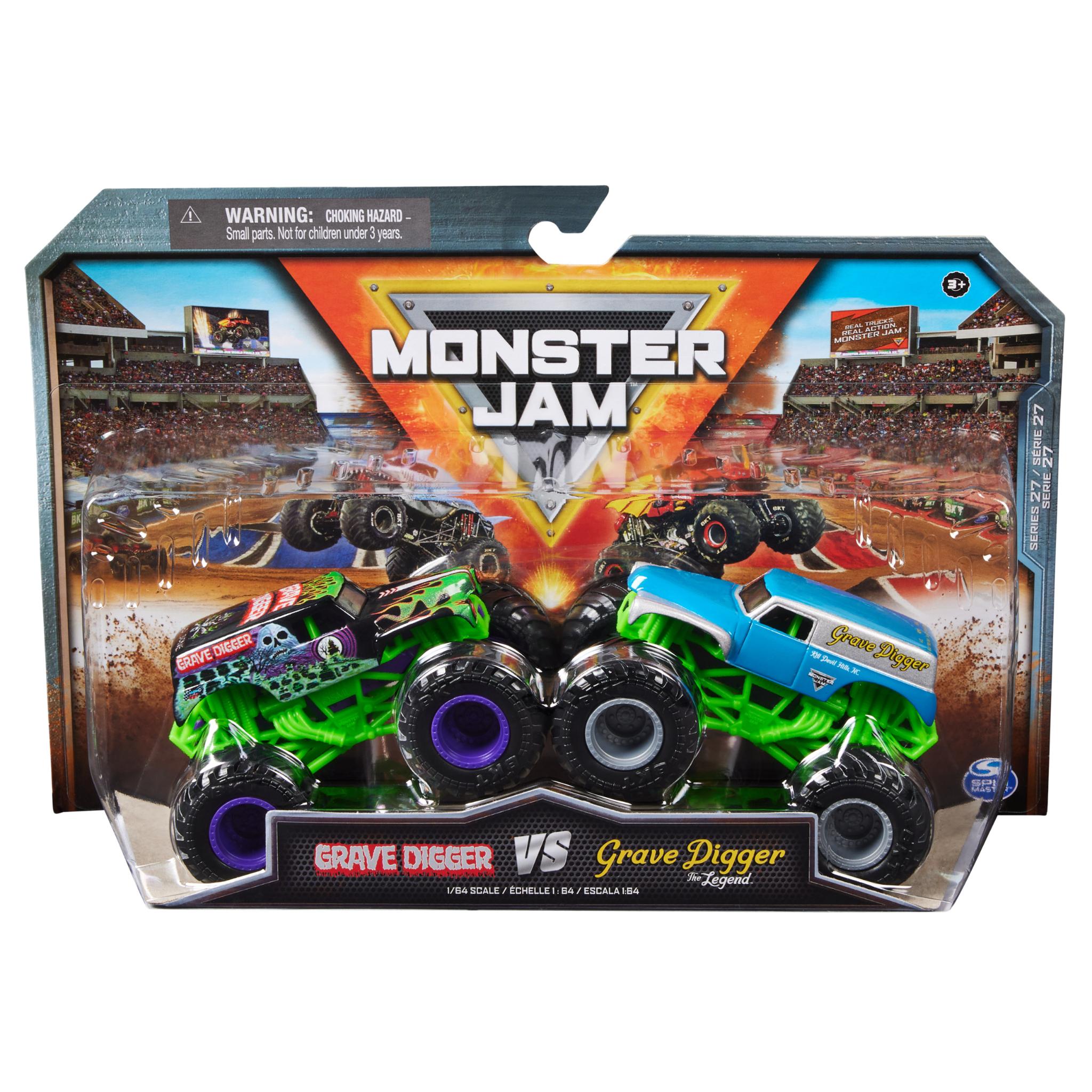 Monster Jam 1:64 2-Pack: Grave Digger vs The Legend - Hot Toy Deal