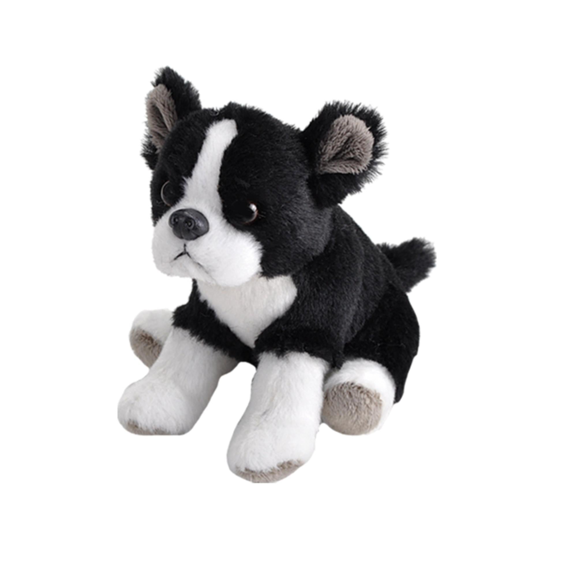 Wild Republic 5-Inch Pocketkins Boston Terrier Dog - Collectible & Eco-Friendly