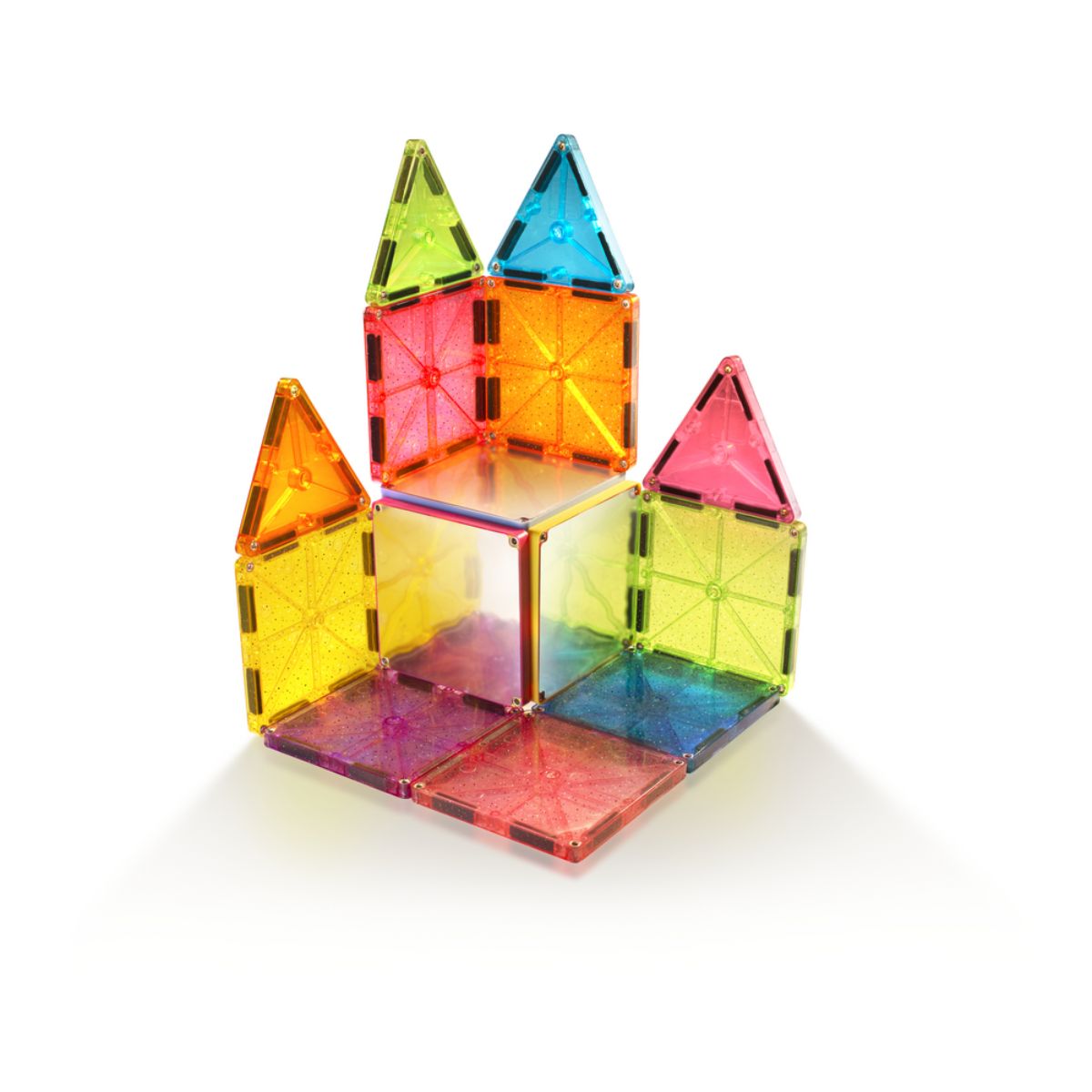 Magna-Tiles Stardust Set - 15 Pieces, Sparkle Your Child's Play