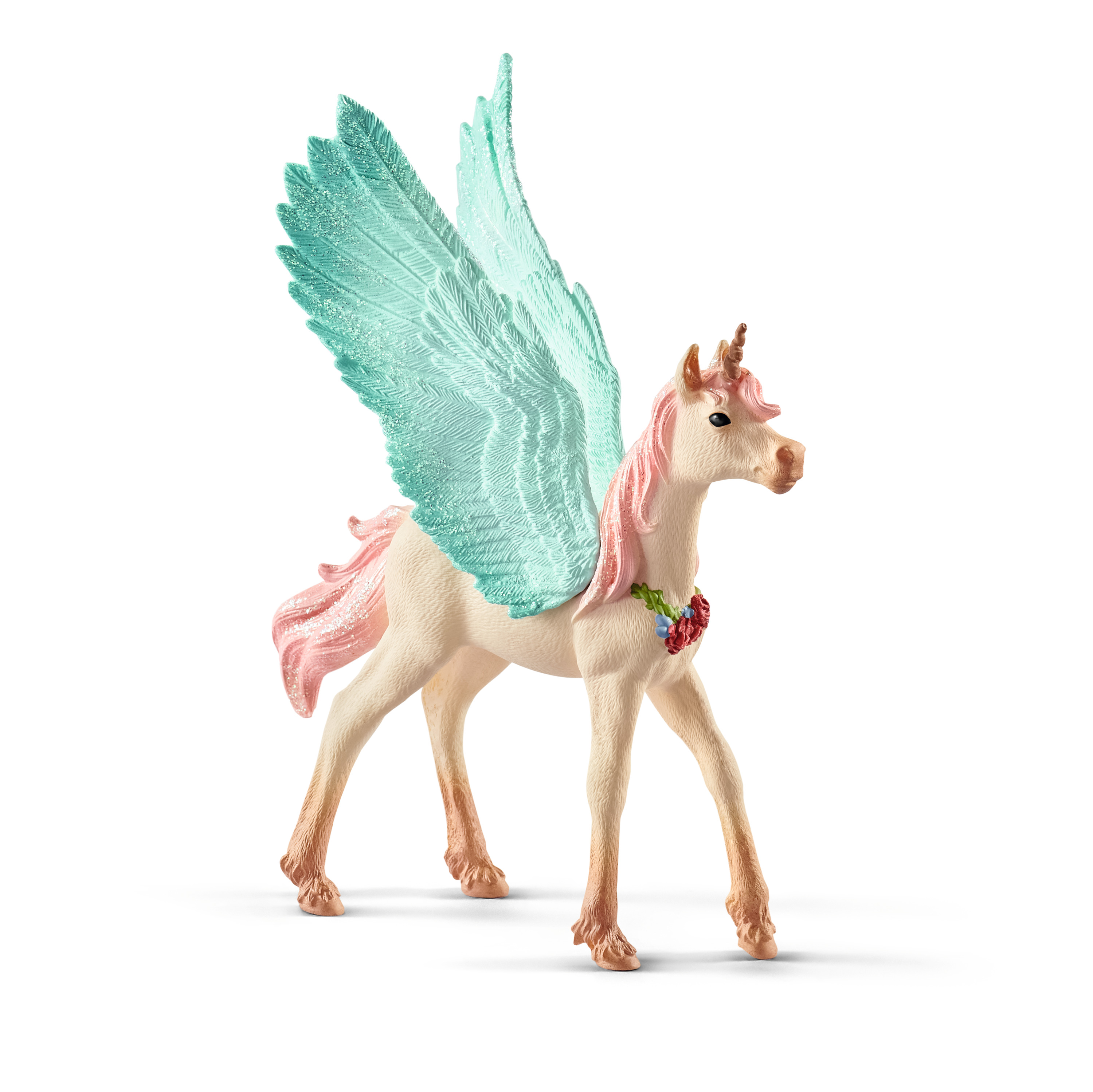 Schleich Exquisitely Decorated Unicorn Pegasus Baby Figurine