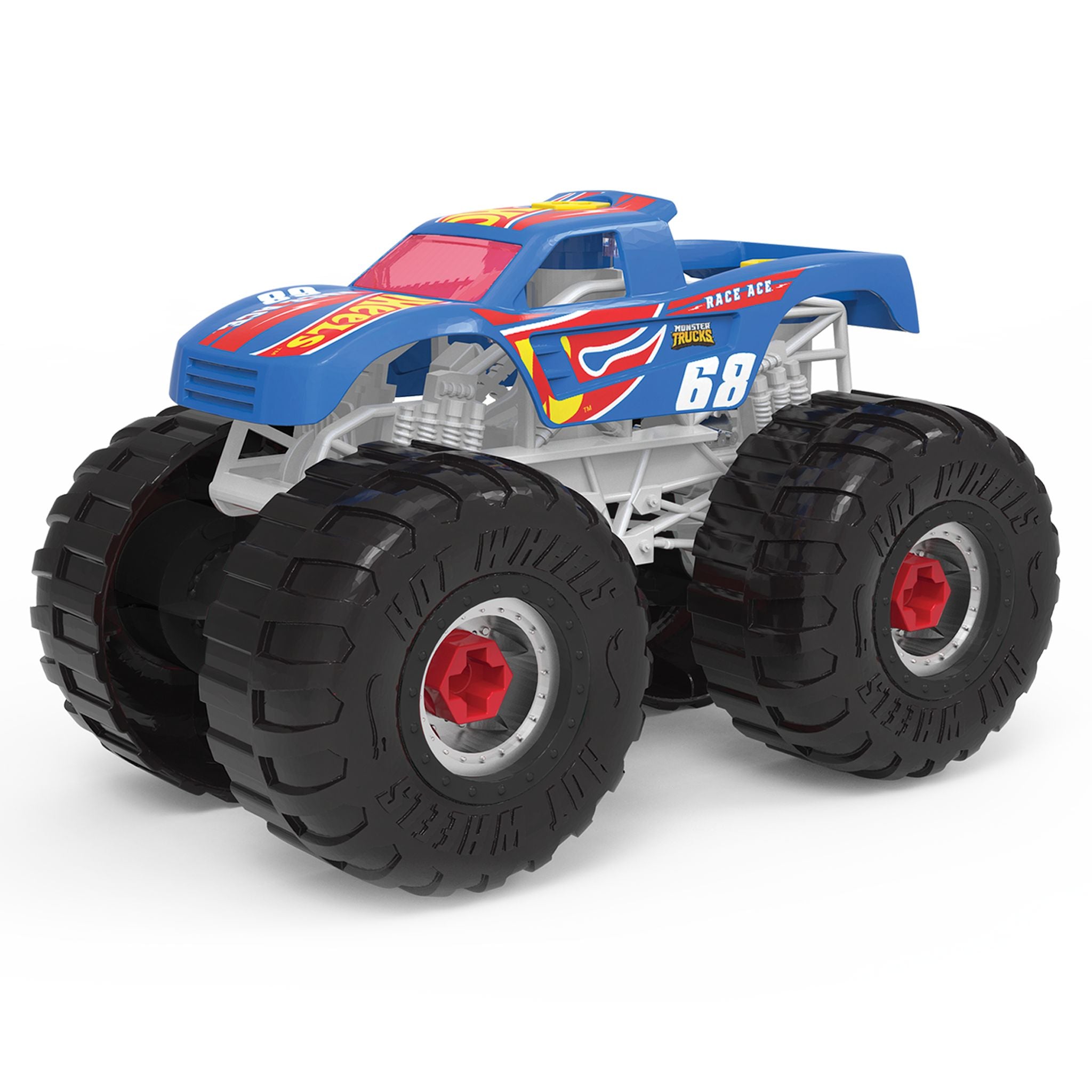 Hot Wheels Monster Trucks: Exclusive Ready-To-Race Monster Truck Building Set for Kids
