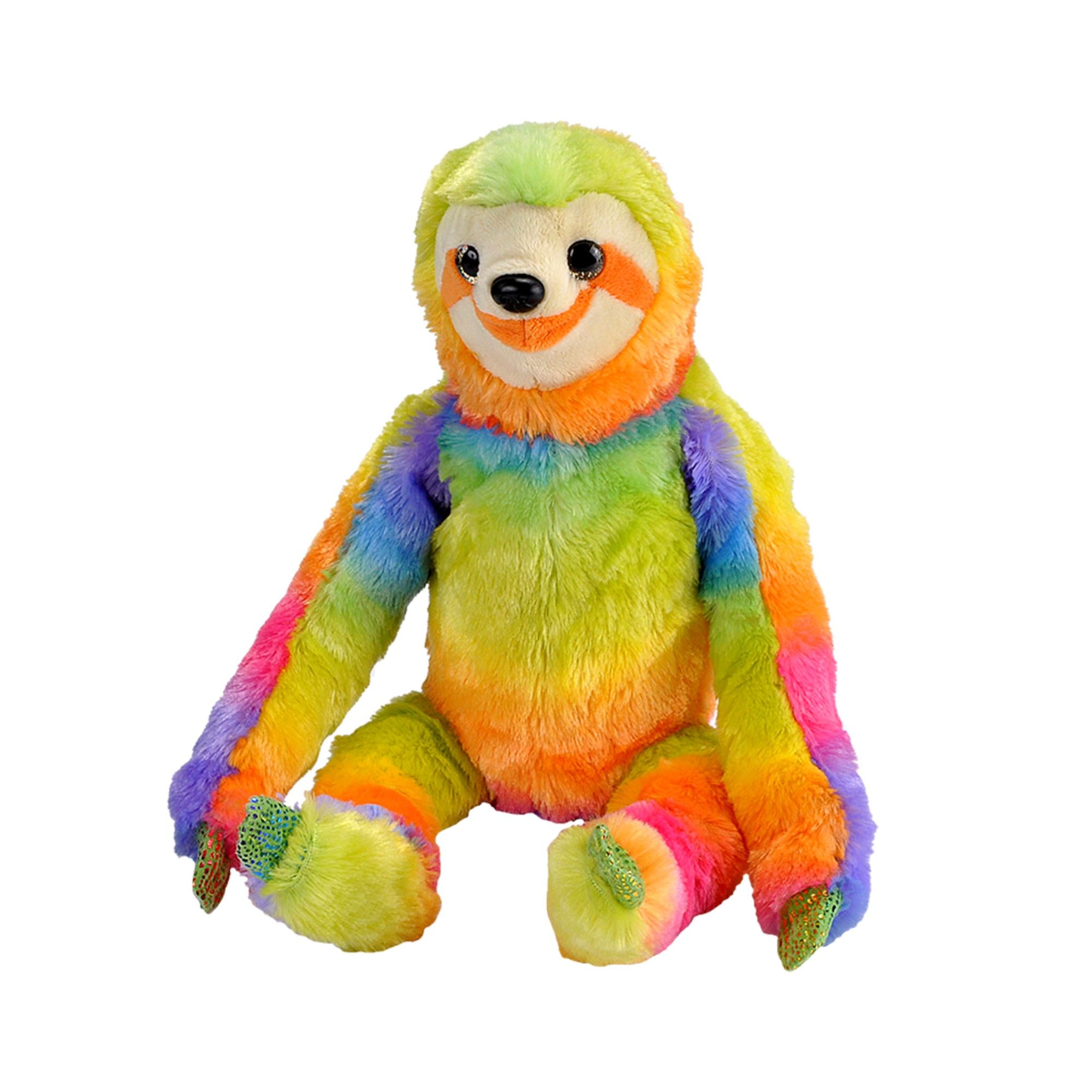 Wild Republic 12-Inch Super Soft Rainbowkins Sloth Plush Toy