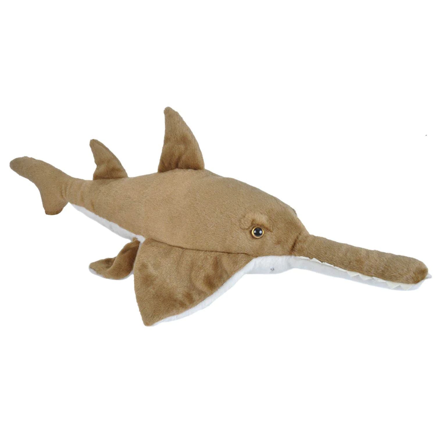 15-Inch Wild Republic Cuddlekins Sawfish Stuffed Animal - Soft & Huggable