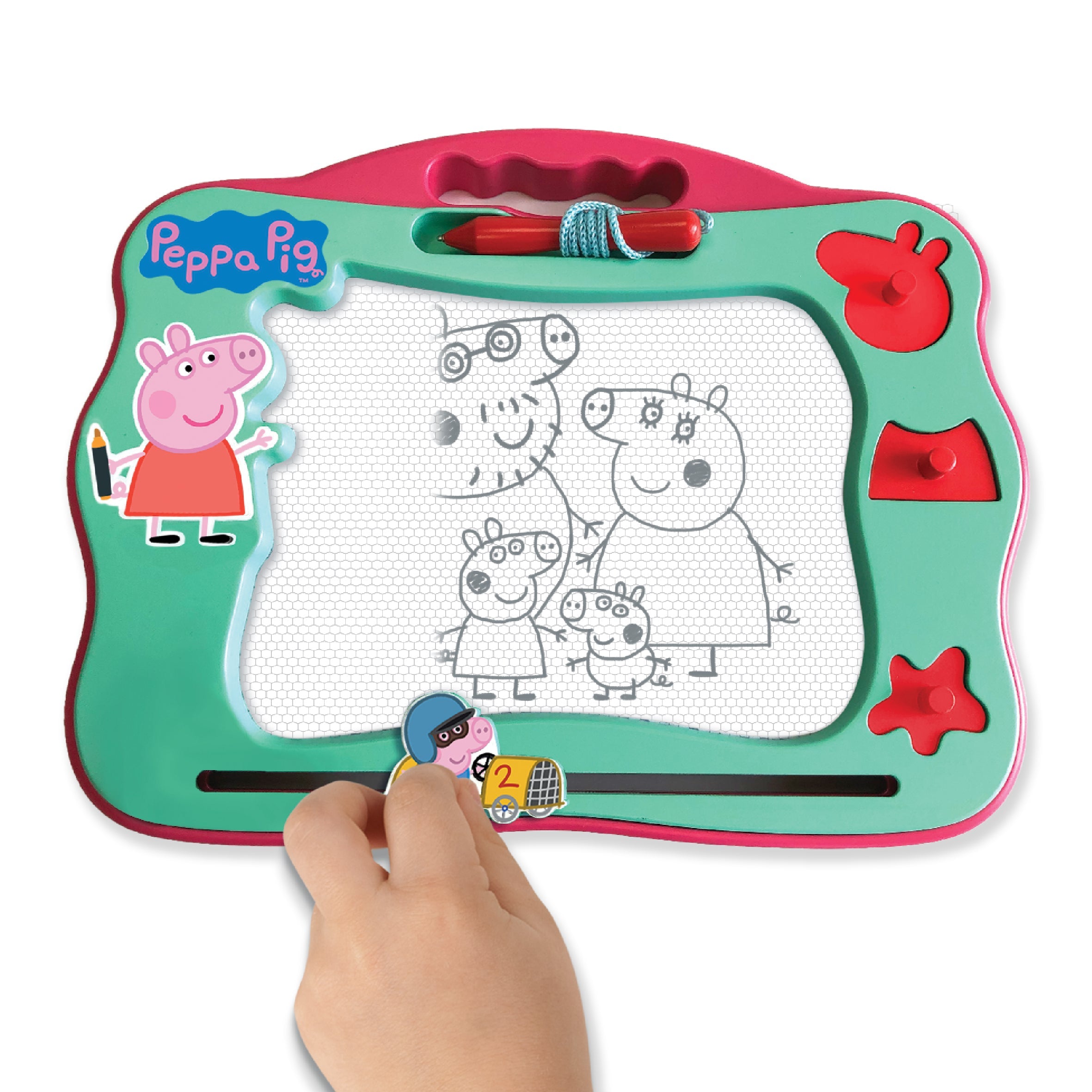 Hot! Peppa Pig Magnetic Travel Scribbler for Drawing Fun