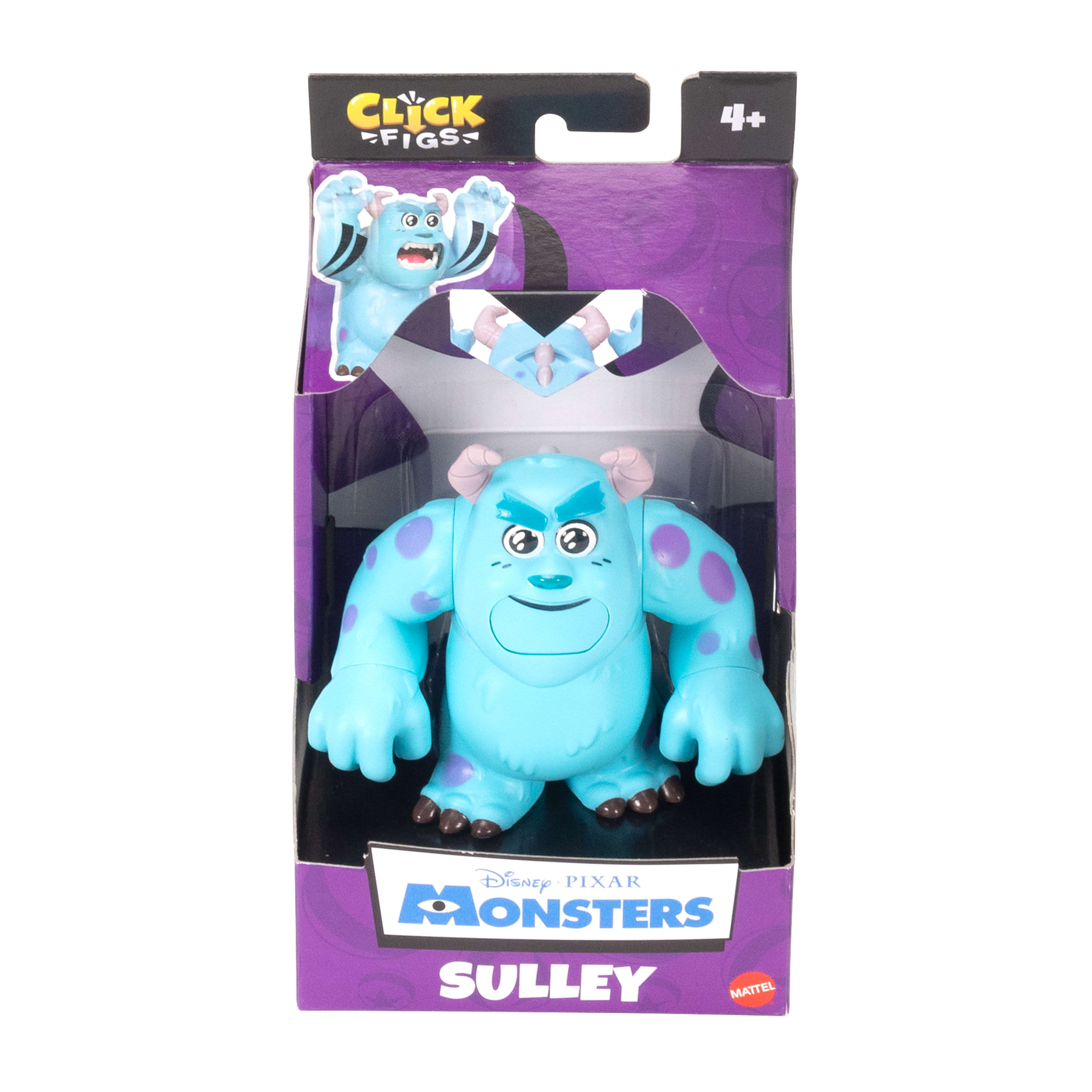 Disney Pixar Clickable 8.9cm Sulley Figure with Iconic Moves