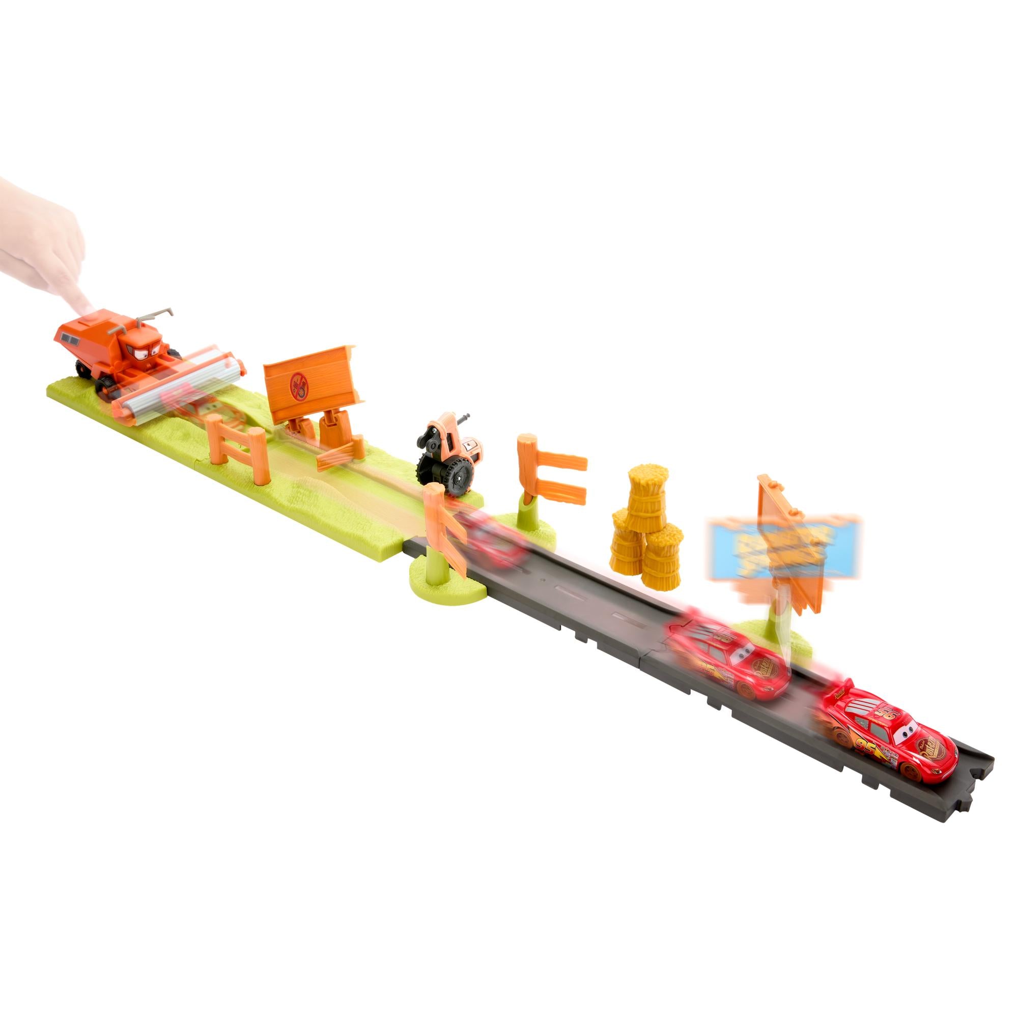 Hot Deal! Disney Pixar Cars Action Playset - Frank Escape & Stunt Race