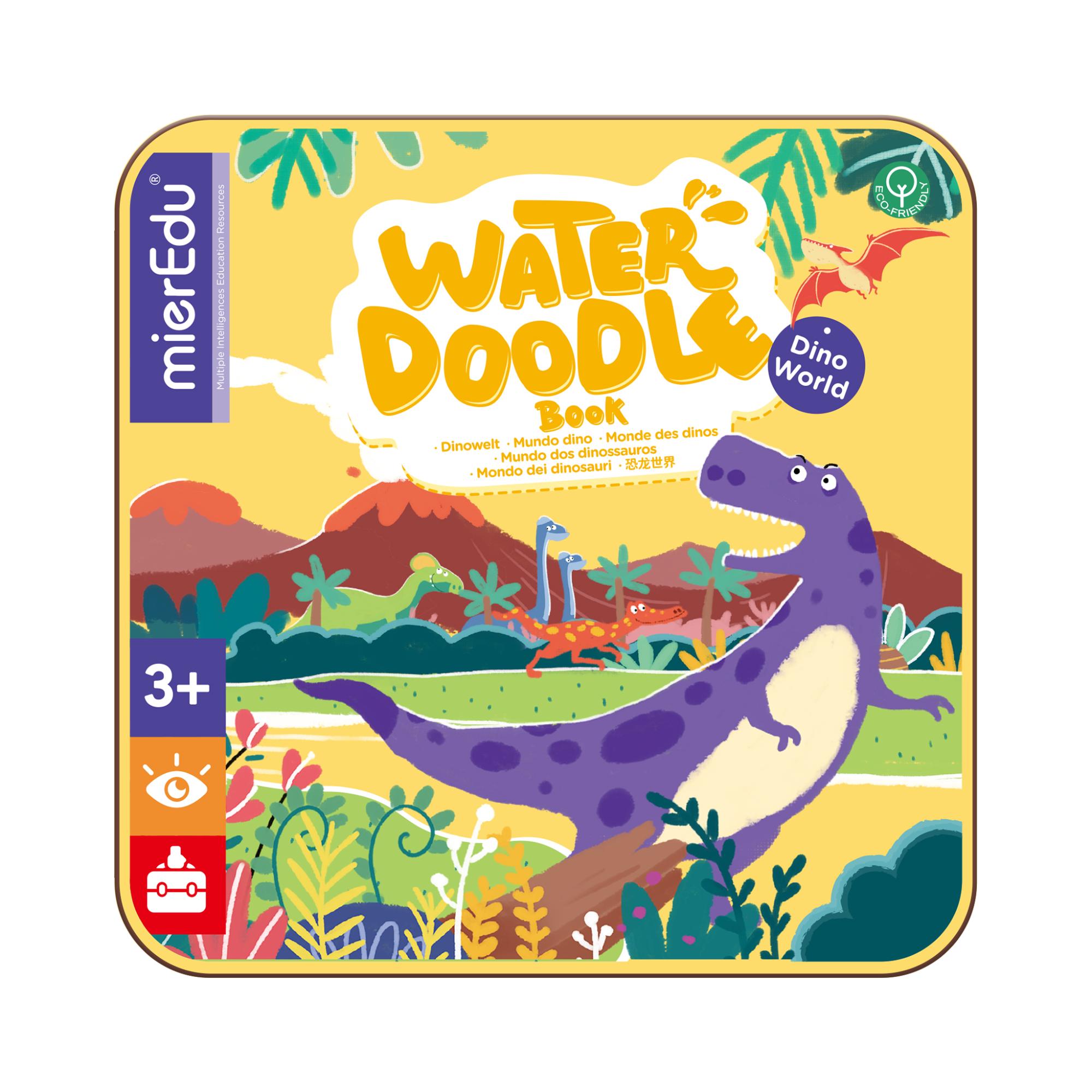 Hot Sale! MierEdu Dino World Water Doodle Book for Kids' Learning