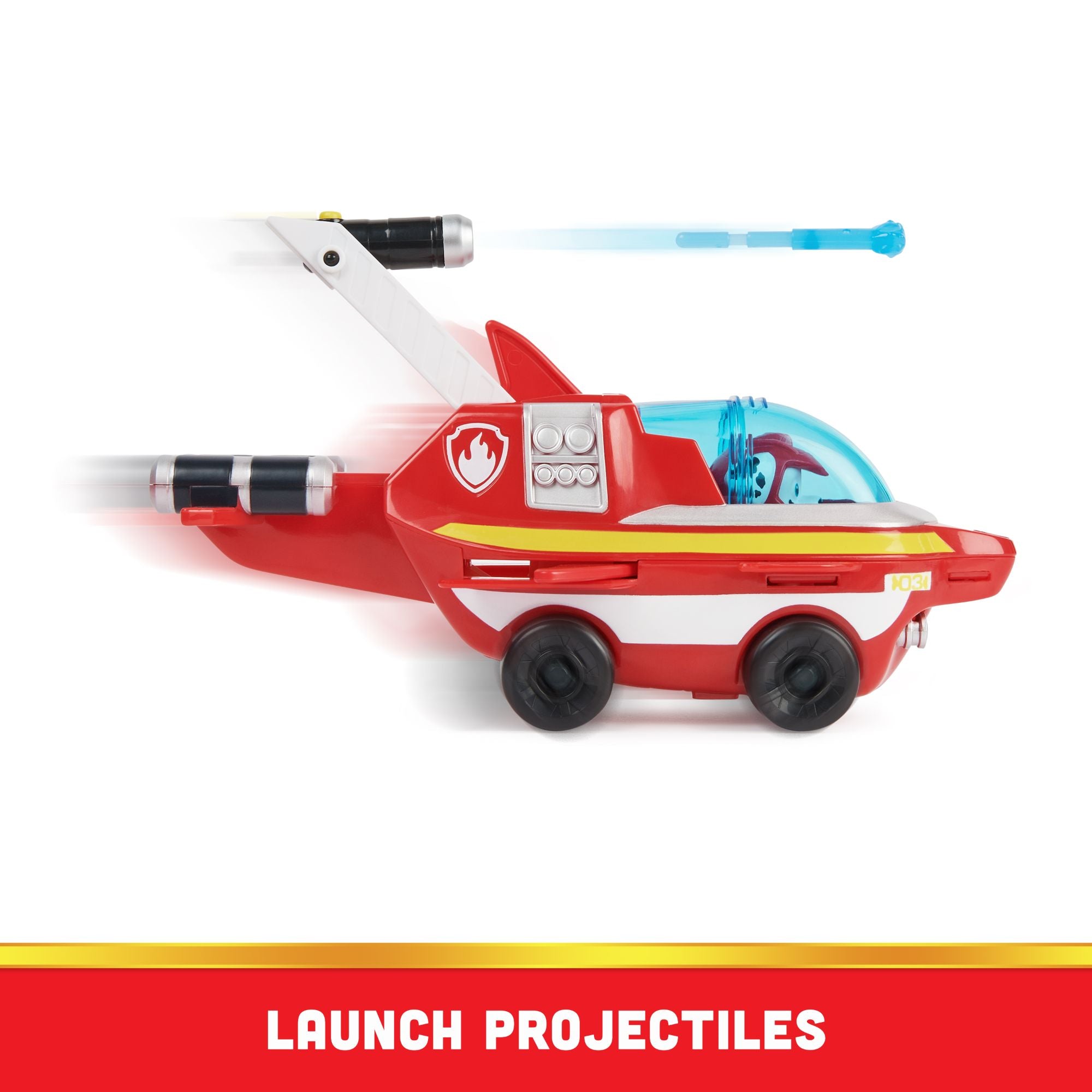 Hot Sale! PAW Patrol Aqua Themed Action Figure - Marshall's Dolphin Rescue Vehicle