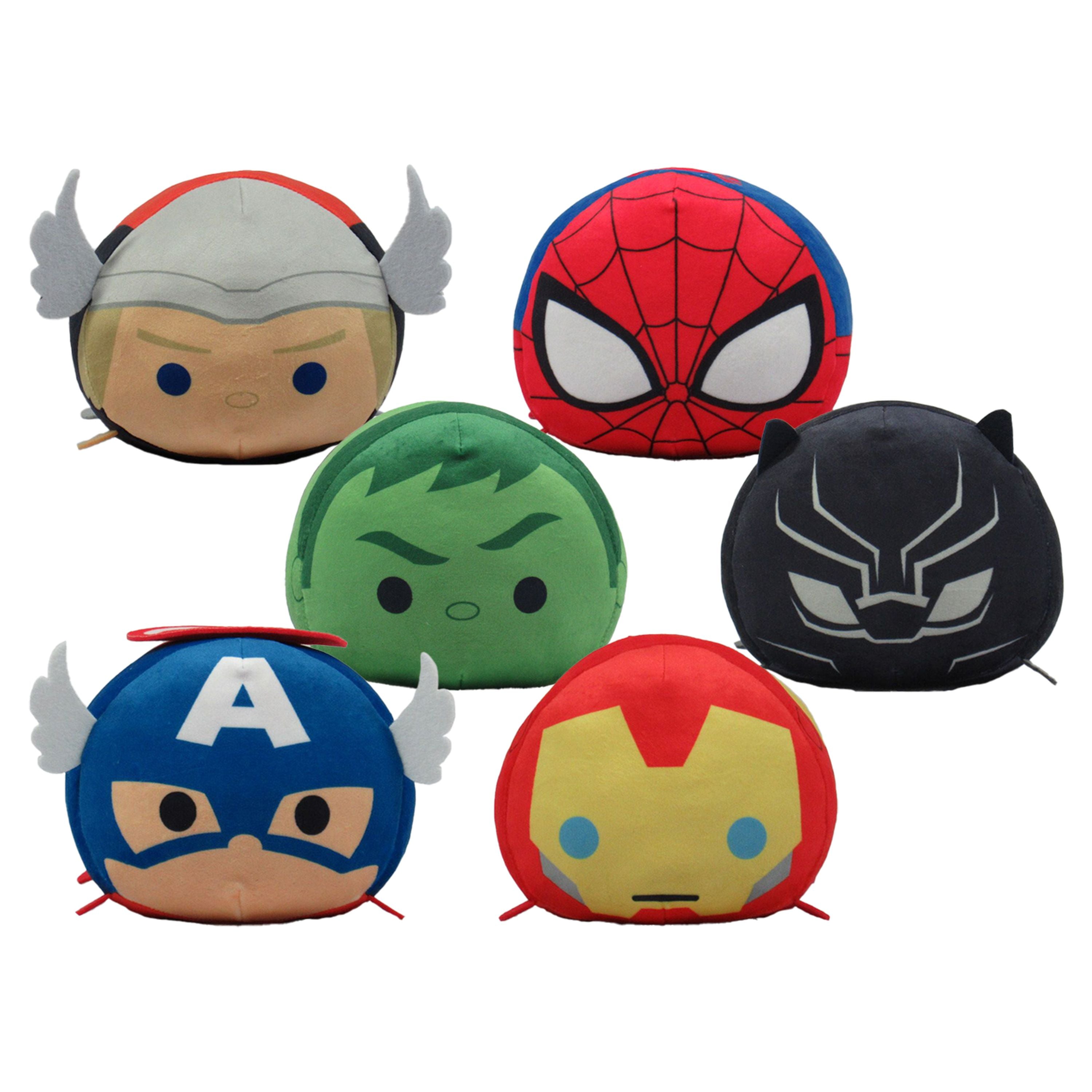 Medium-sized Assorted Marvel Tsum Tsum Plush Toys with Adorable Styles