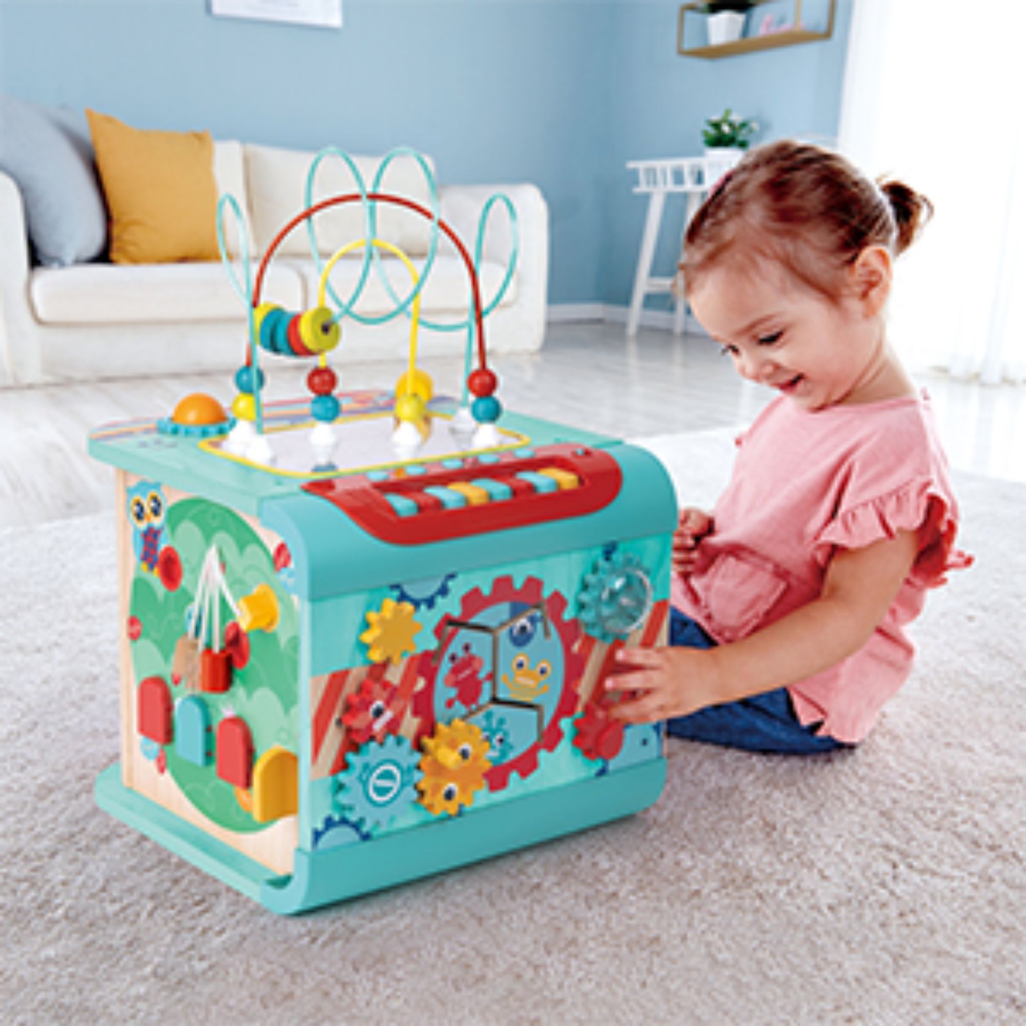 Hape Magic Cube: Ideal Interactive Toy for 12M+ Babies and Toddlers
