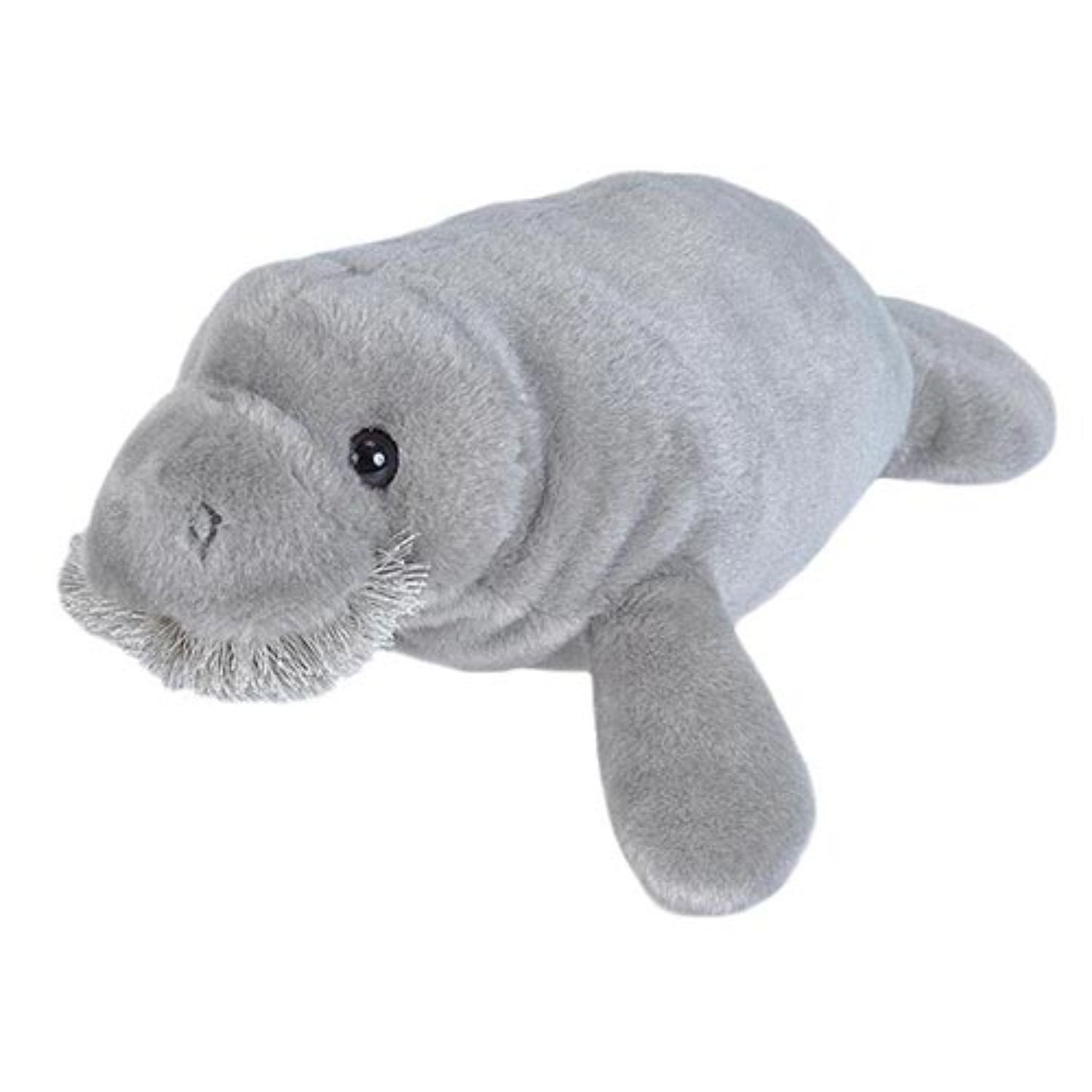 Wild Republic 8-Inch Mini Cuddlekins Manatee Plush Toy - Adorable and Eco-Friendly