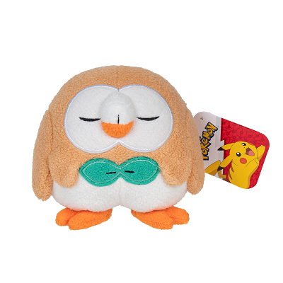 Hot Deal! 5 - Inch Sleeping Plush Rowlet, an Adorable Pokémon Collectible