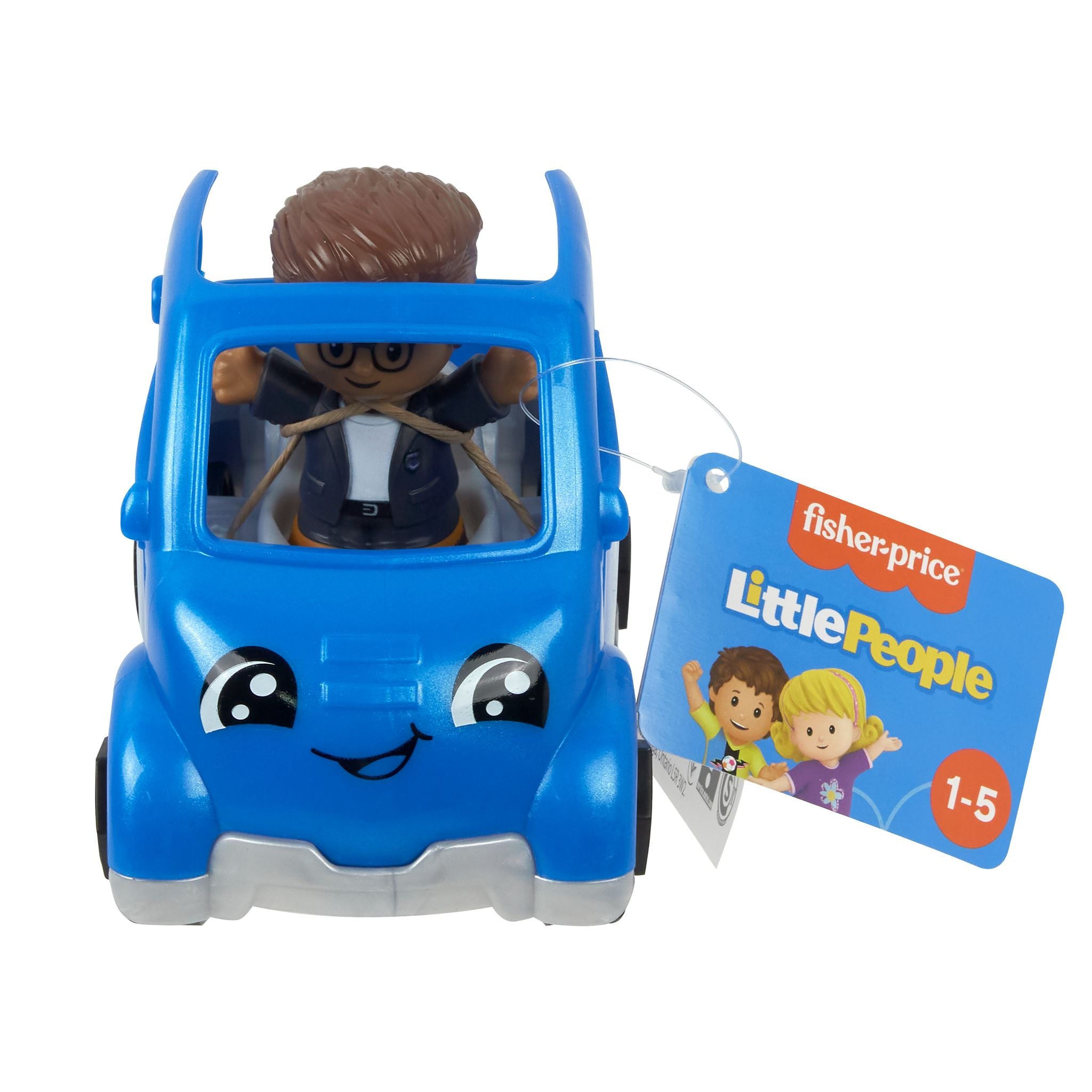 Hot Deal! Fisher-Price Little People Blue Push - Along Transport Cars for Toddlers