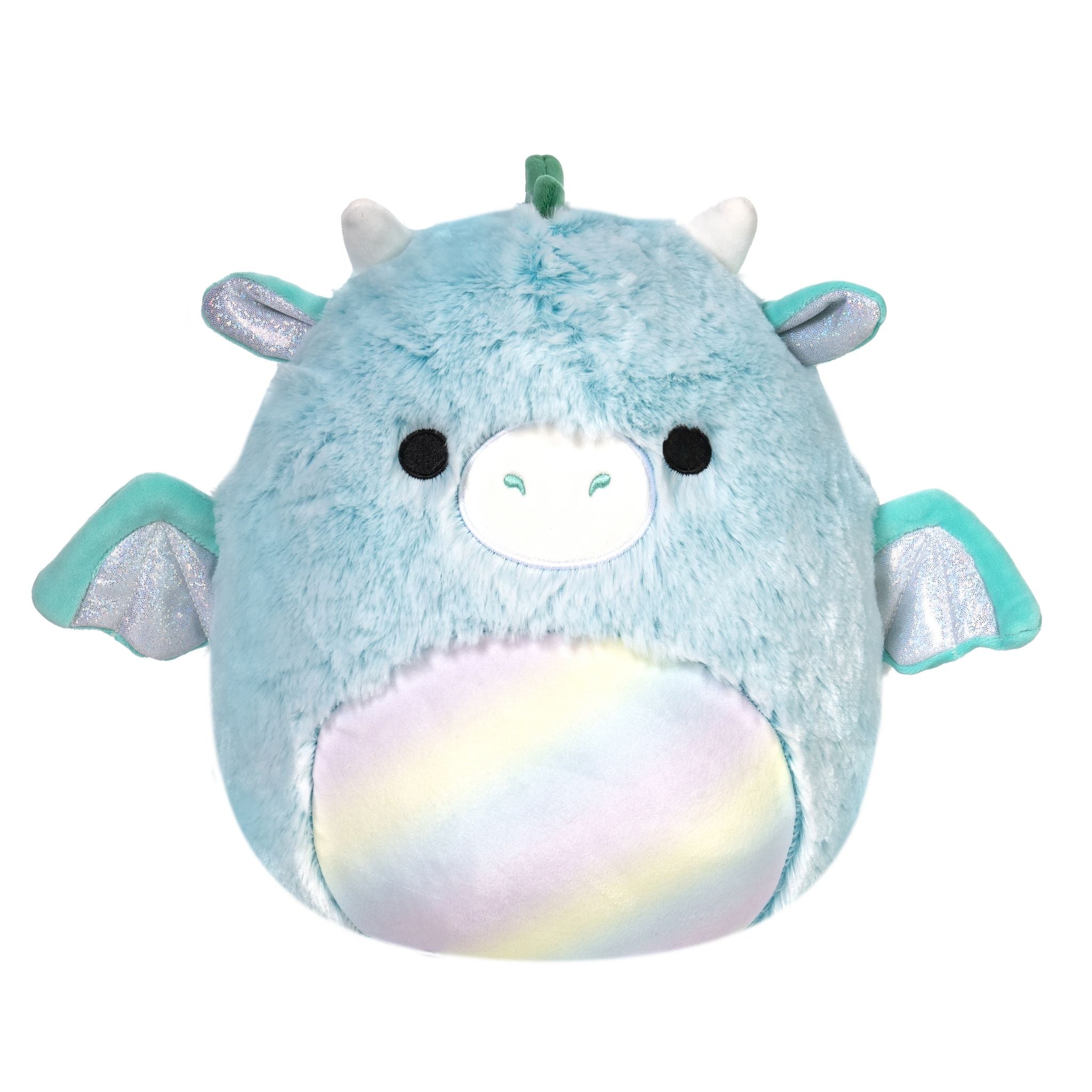 Limited-Time Offer! 12-Inch Squishmallows Fuzzamallow Teal Dragon Plush - Lorelai