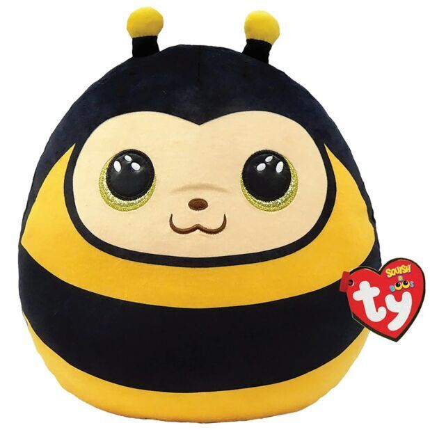 Ty Squishy 25cm Zinger Bee Beanies - Collectible Deal