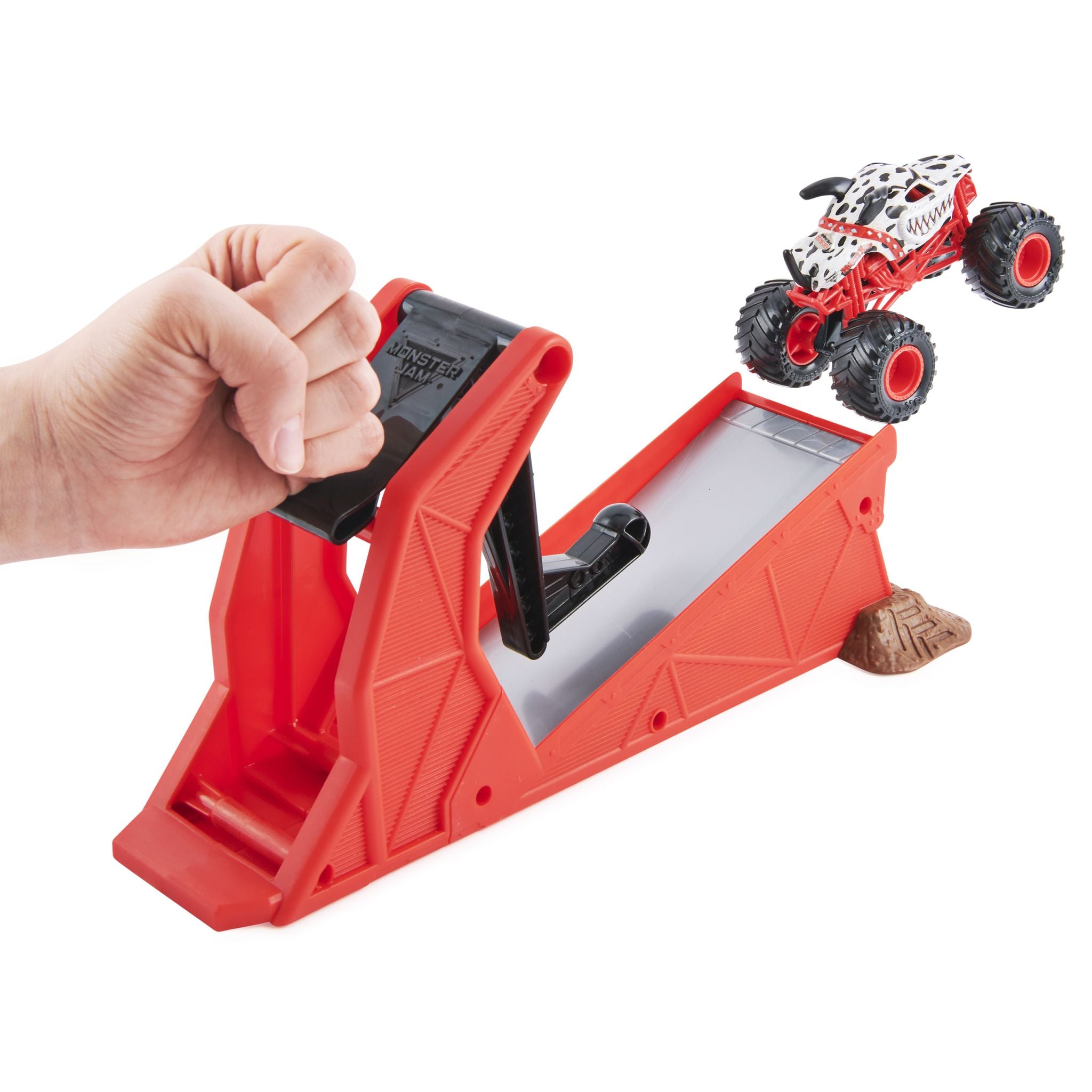 Monster Jam Monster Mutt Dalmatian Blastin' Bones - An Exclusive Action Playset