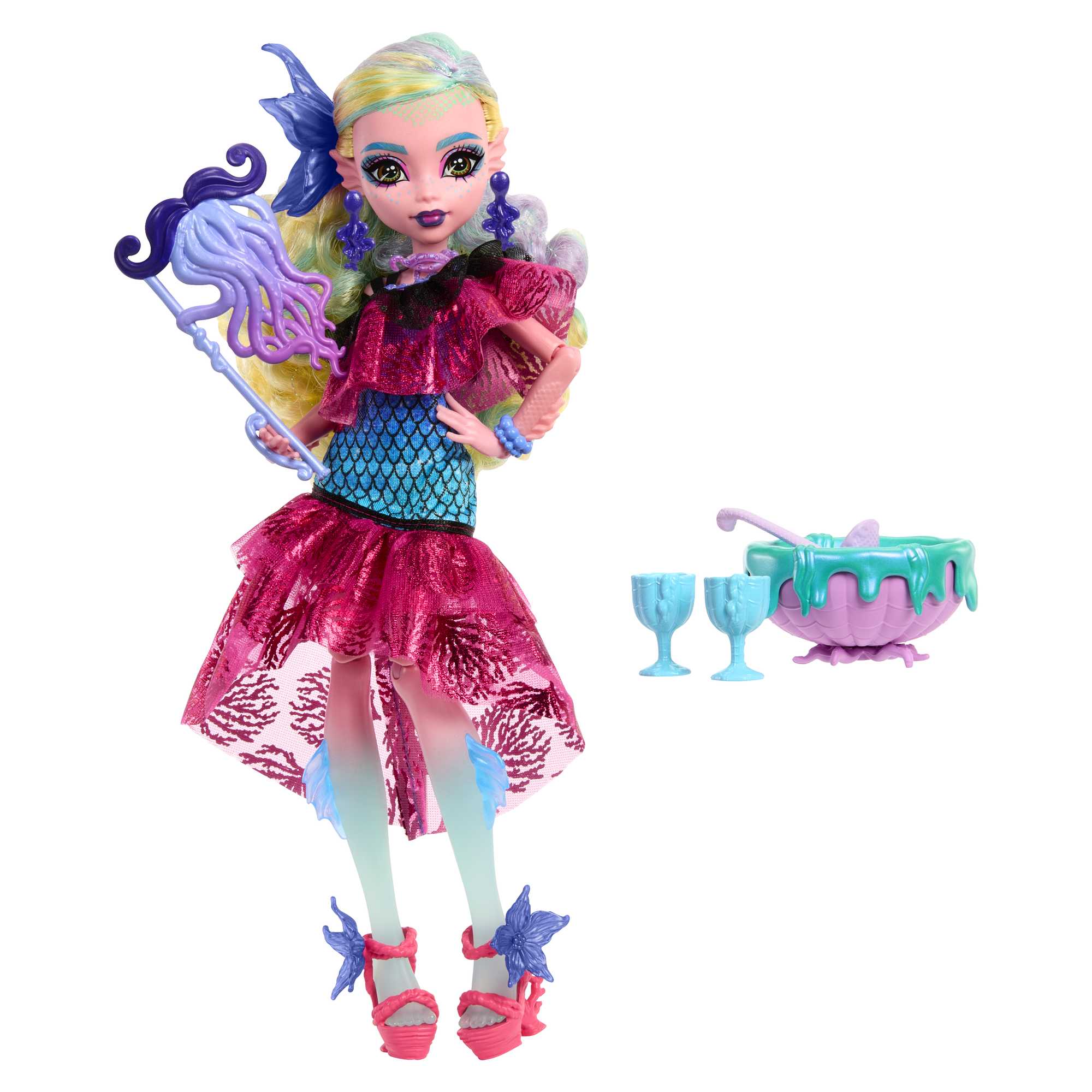 Hot Sale! Monster High Monster Ball Fashion Doll - Lagoona Blue for Kids