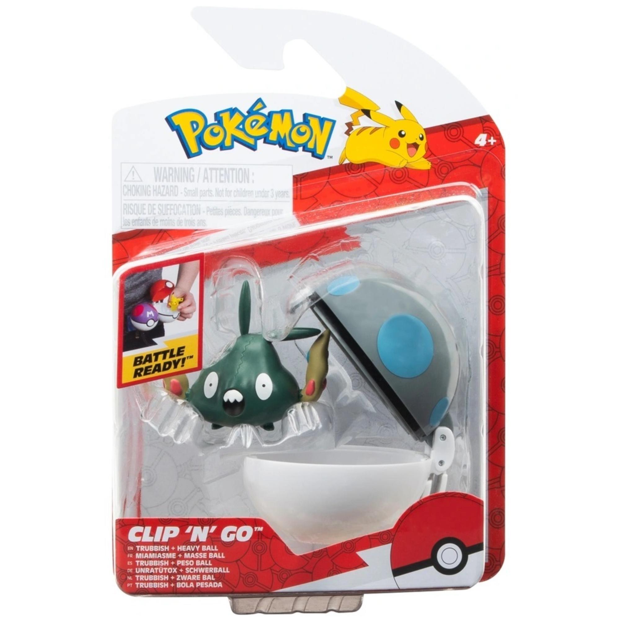 Pokemon Clip N Go Trubbish with Heavy Poké Ball Set