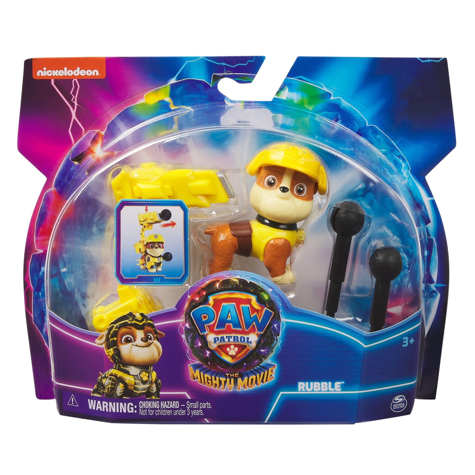 Hot! PAW Patrol The Mighty Movie Rubble Figure