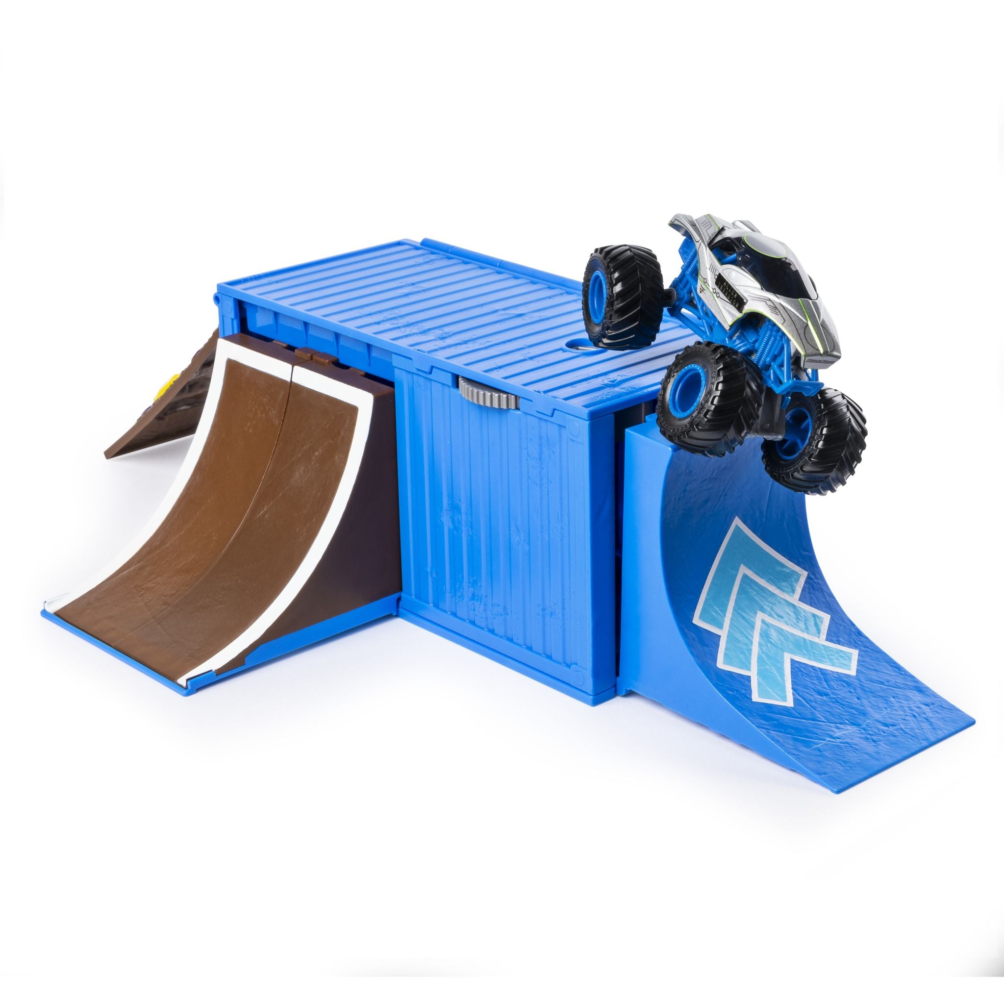 Exclusive Monster Jam Ship It & Flip It Foldable Playset for Kids