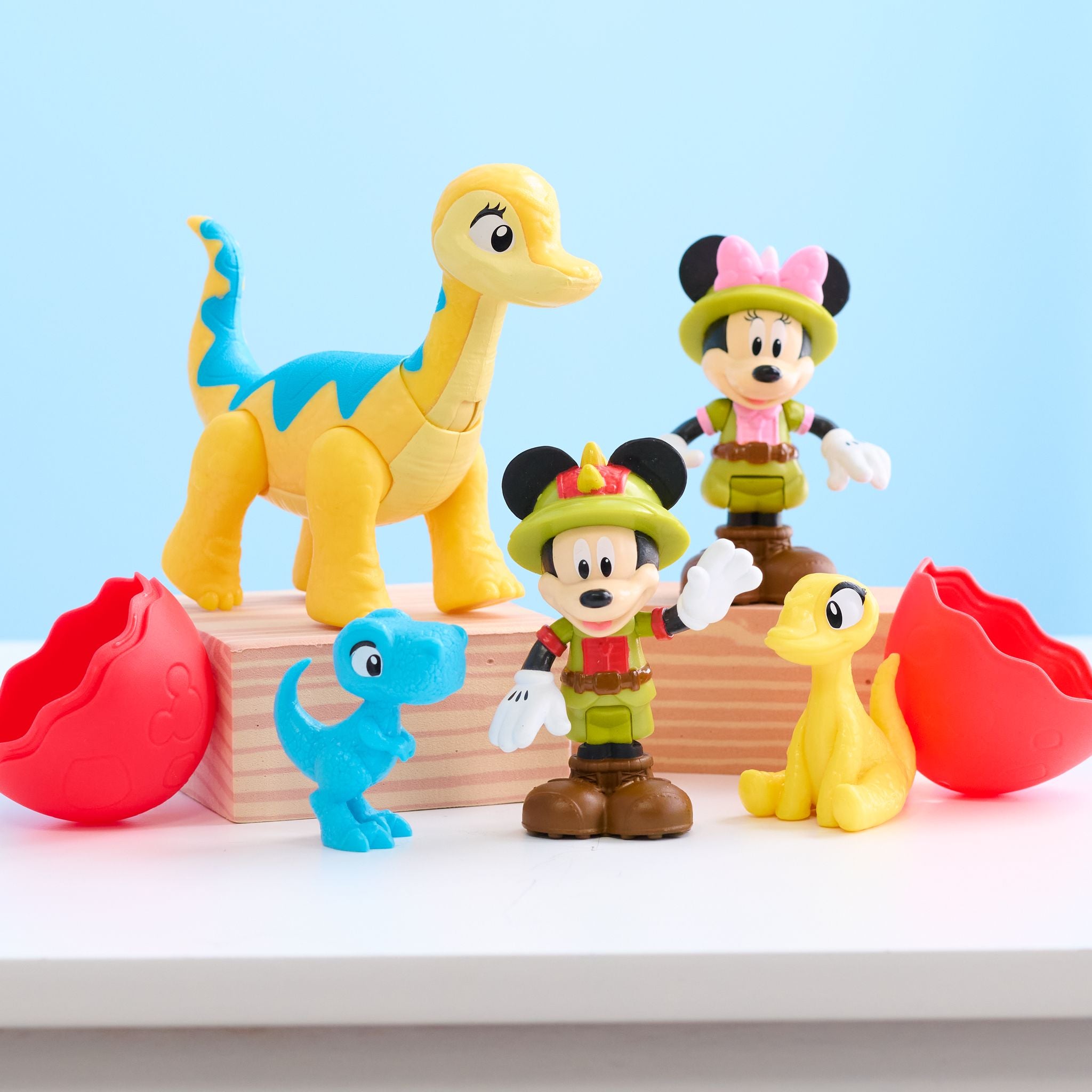 Hot! Disney Junior Mickey Mouse Dino Safari Toy Set