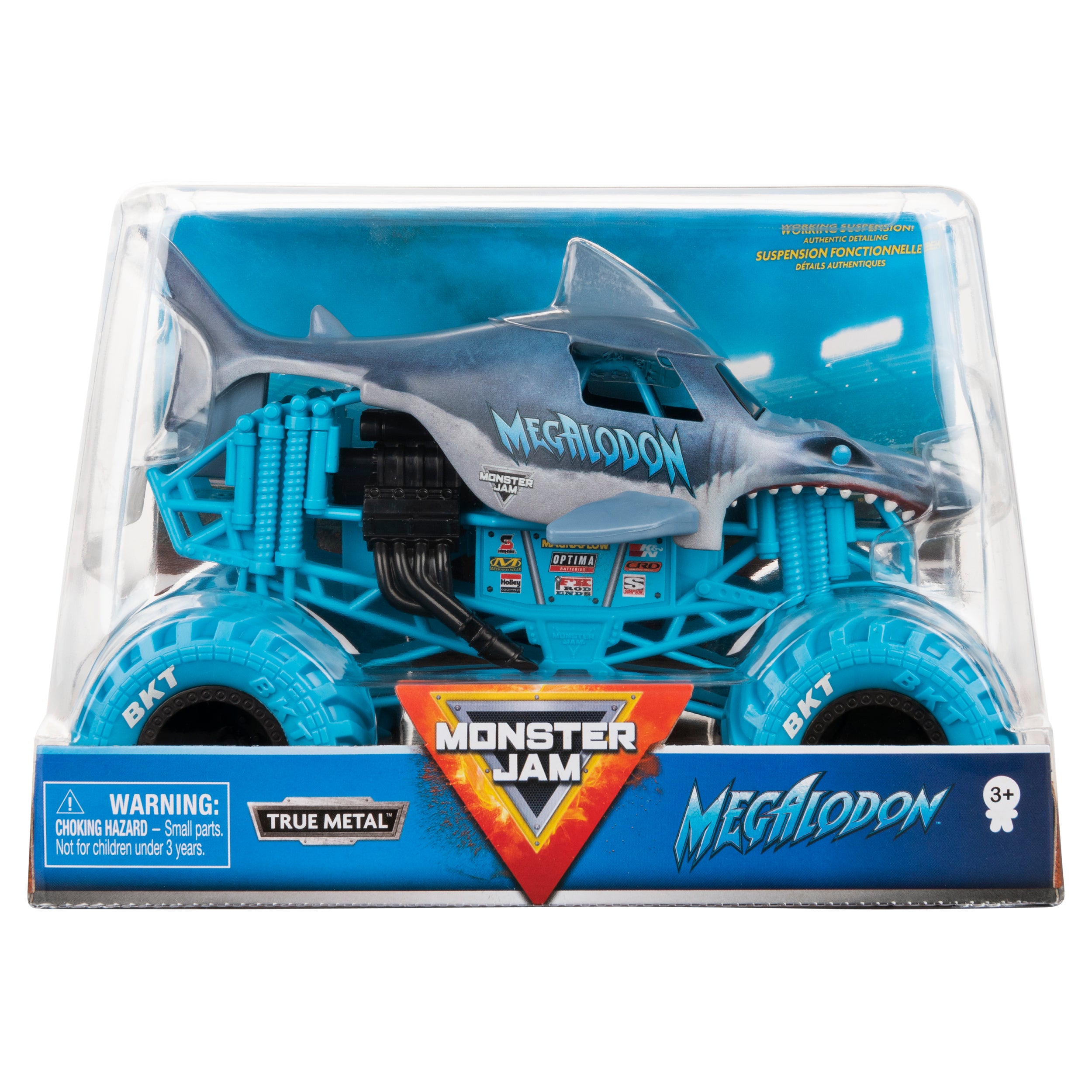 Hot Deal: 1:24 Monster Jam Megalodon Blue Suspension Monster Truck