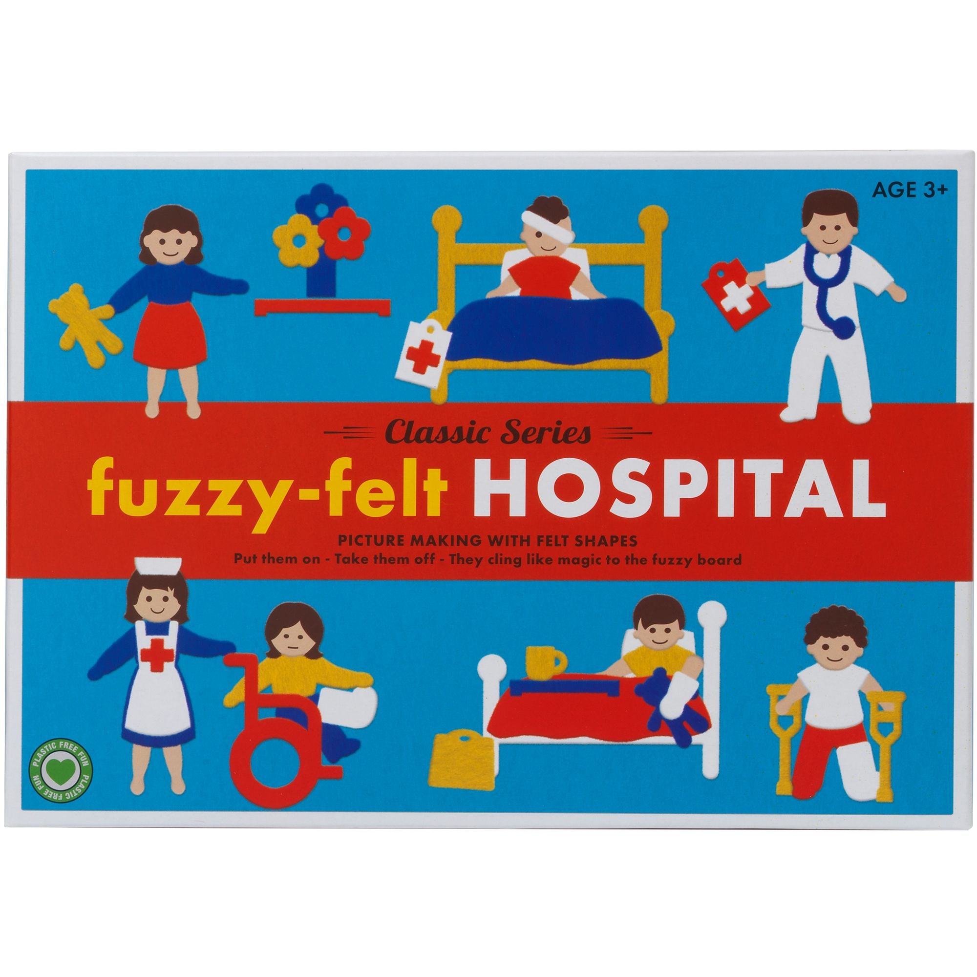 Hot Deal! Classic Fuzzy Felt Playset with a Heartwarming Hospital Theme for Kids