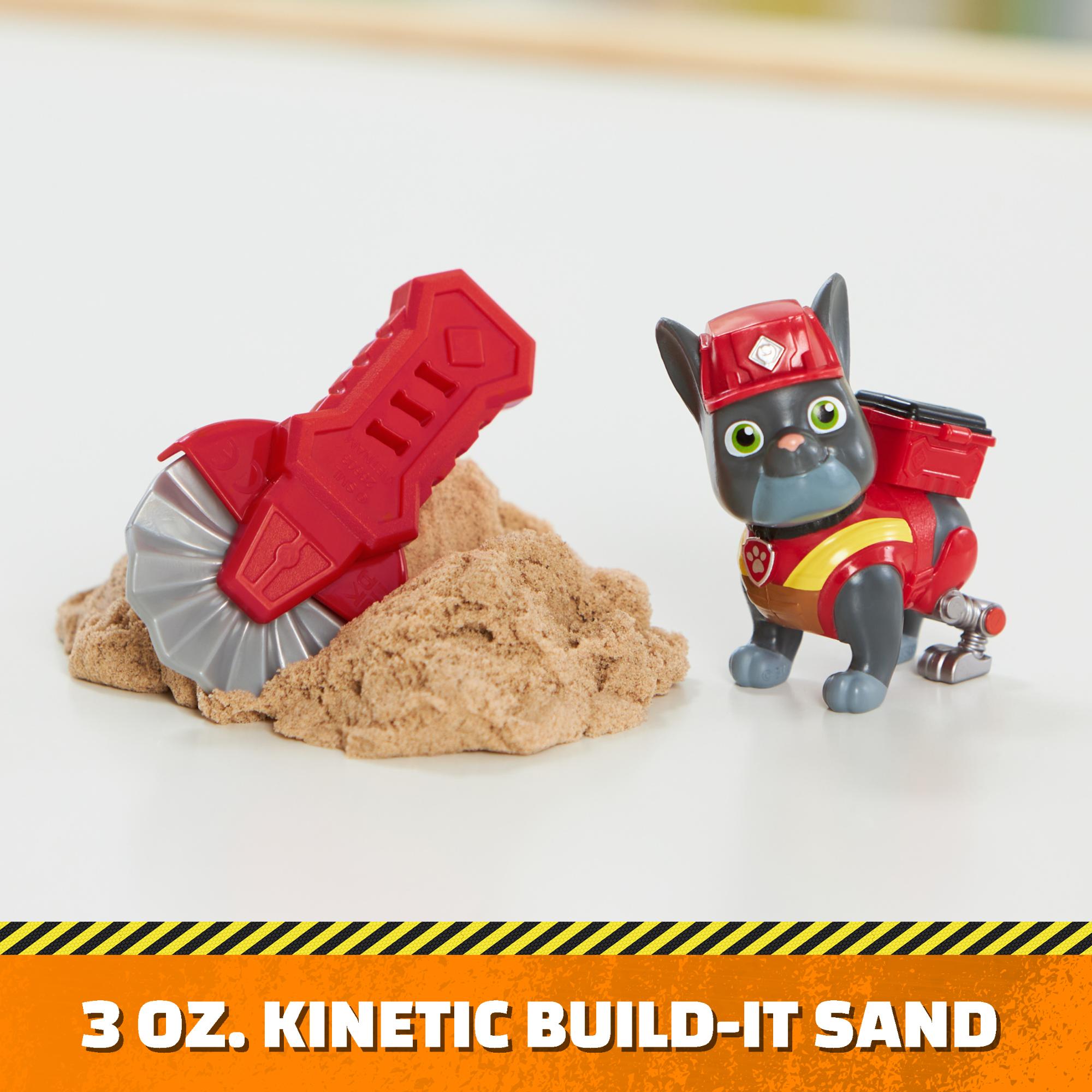 Rubble & Crew Build-It Pack: Charger and Wheeler Action Figures with Kinetic Sand