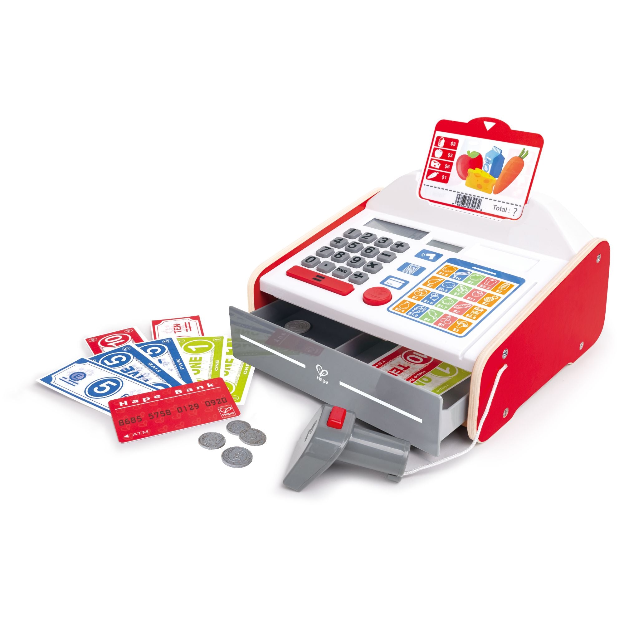 Hape Interactive Beep 'N' Buy Solar-Powered Cash Register for Kids