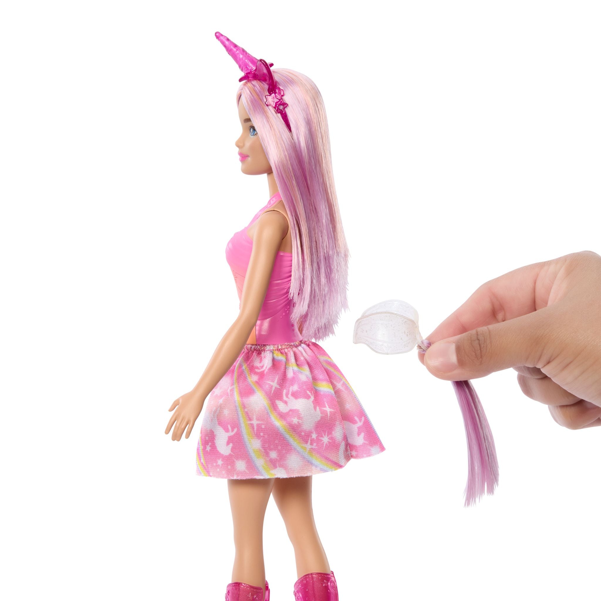 Hot Sale! Barbie Dreamtopia Unicorn Doll Featuring Stunning Pink Hair for Kids