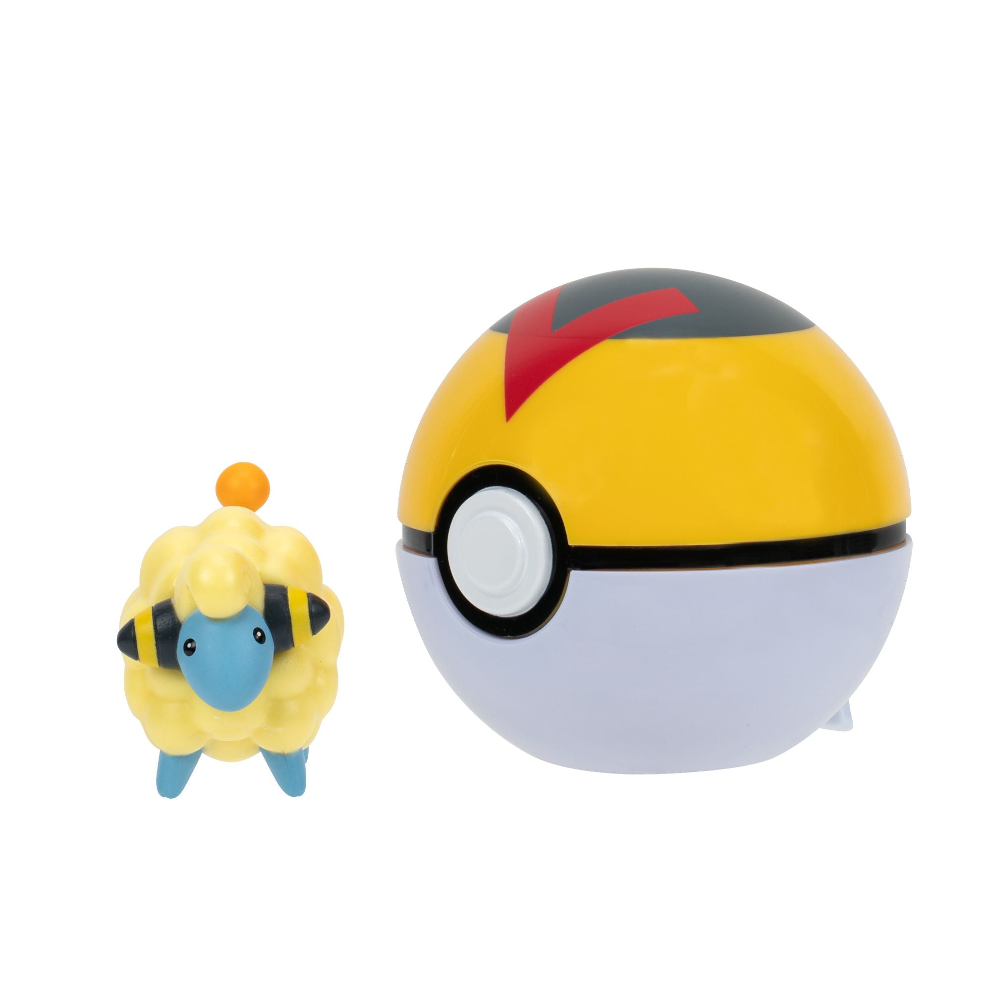 Wicked Cool Toys Pokemon Clip N Go Mareep with Level Ball Set