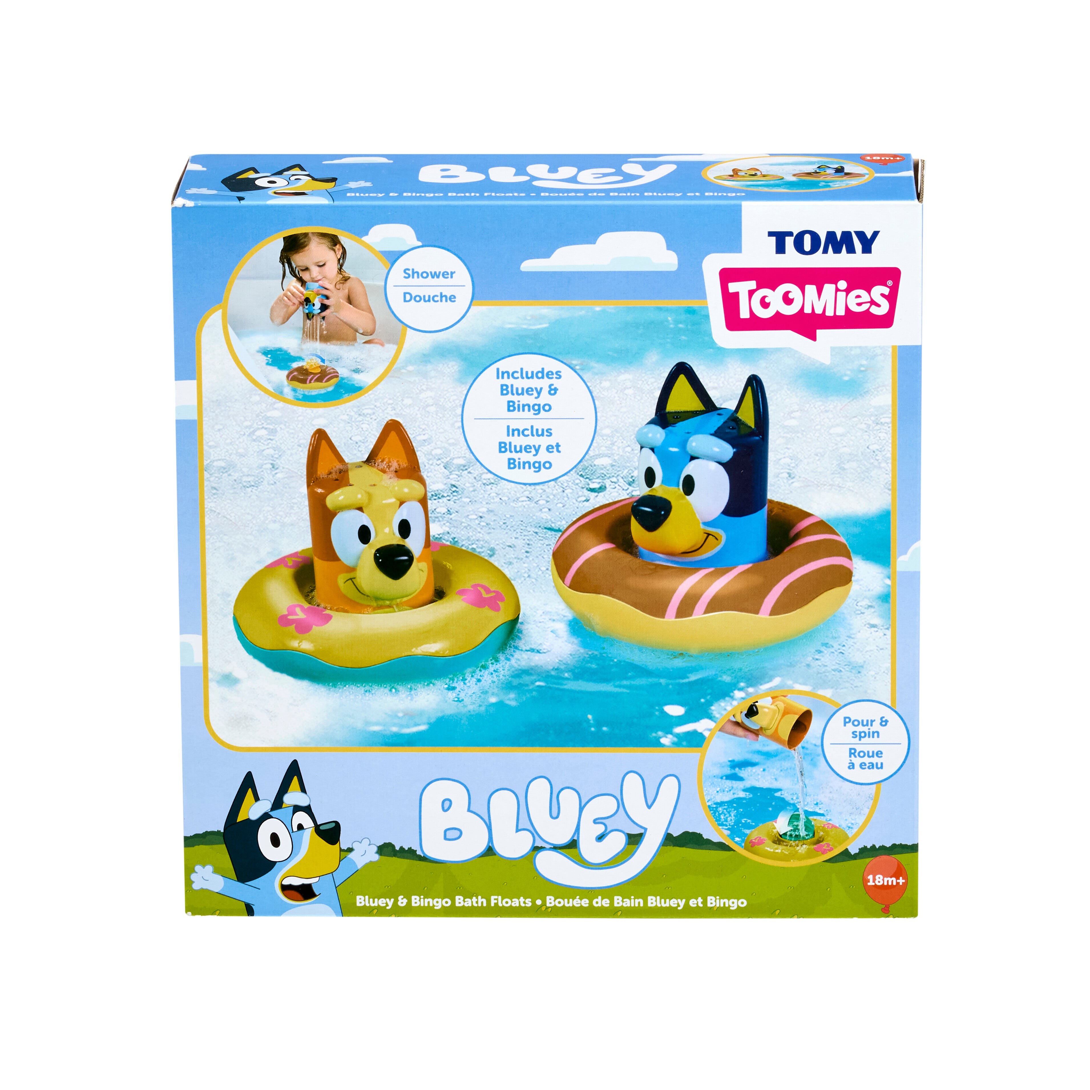 Special Offer: 2-Pack Bluey Bath Floating Toys for 18+ Months