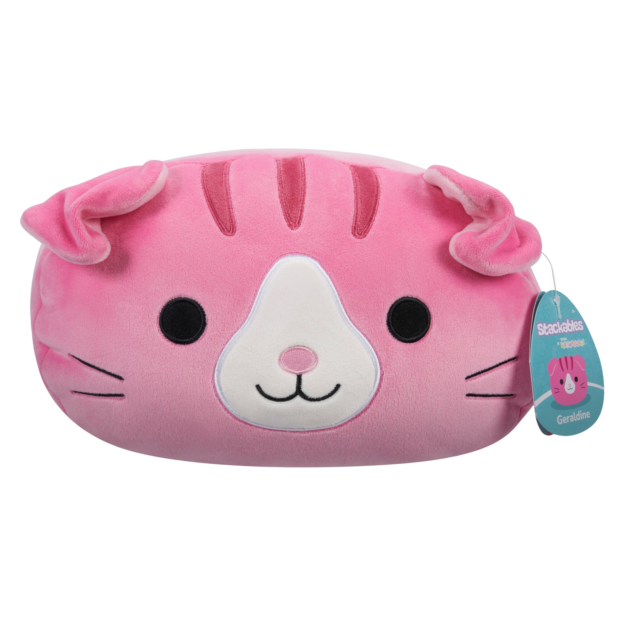 12-Inch Squishmallows Stackable Plush - Geraldine, The Adorable Scottish Fold Cat
