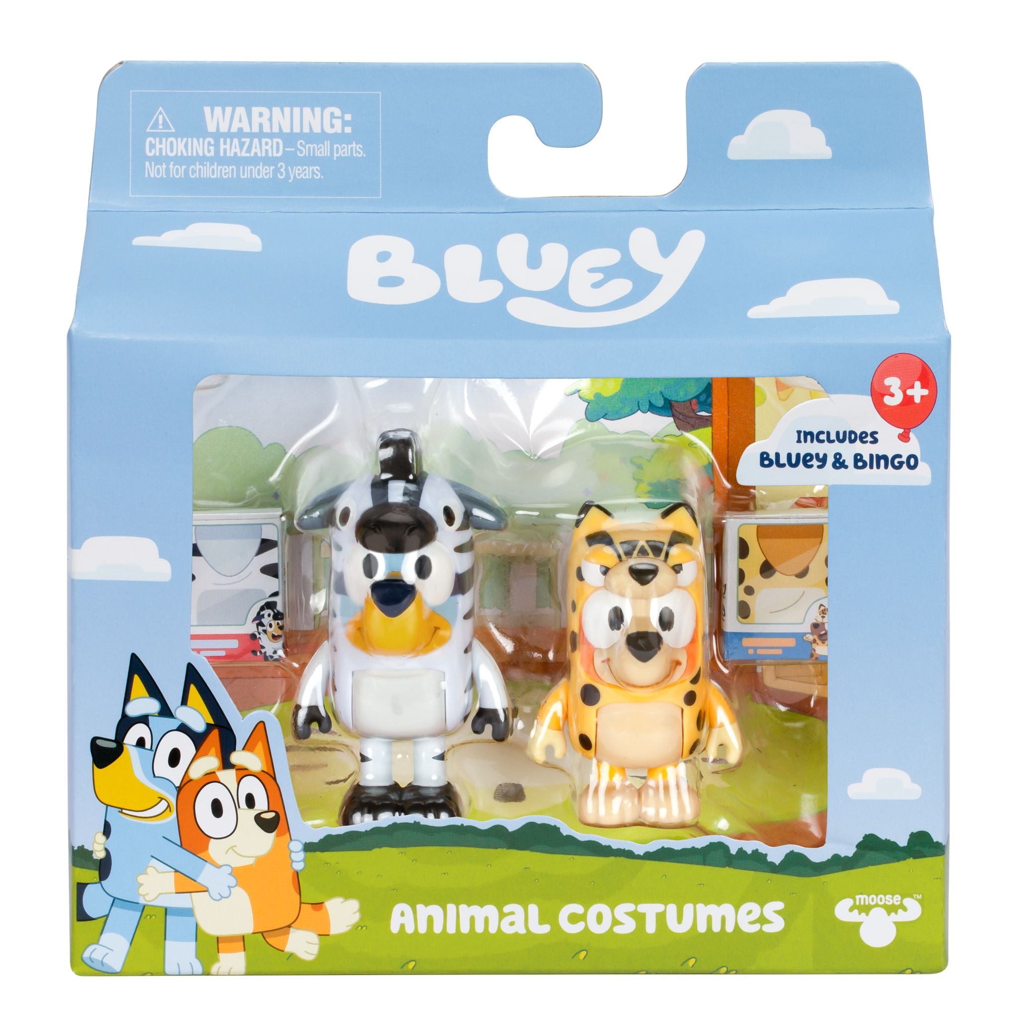 Bluey Season 11 Two - Pack Figures with Animal Costume Themed Accessories
