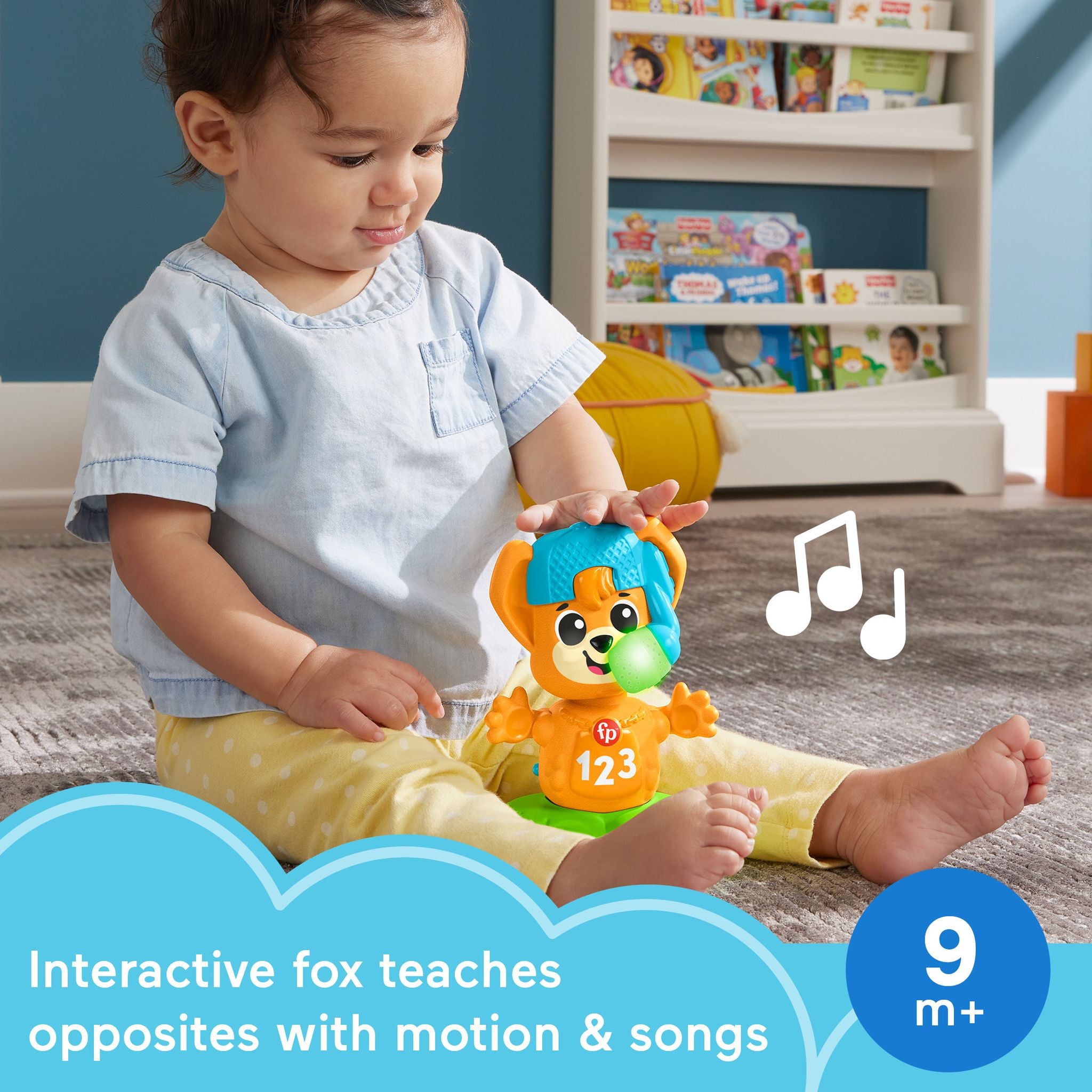 Fisher-Price Link Squad Opposites Musical Fox Toy for Babies