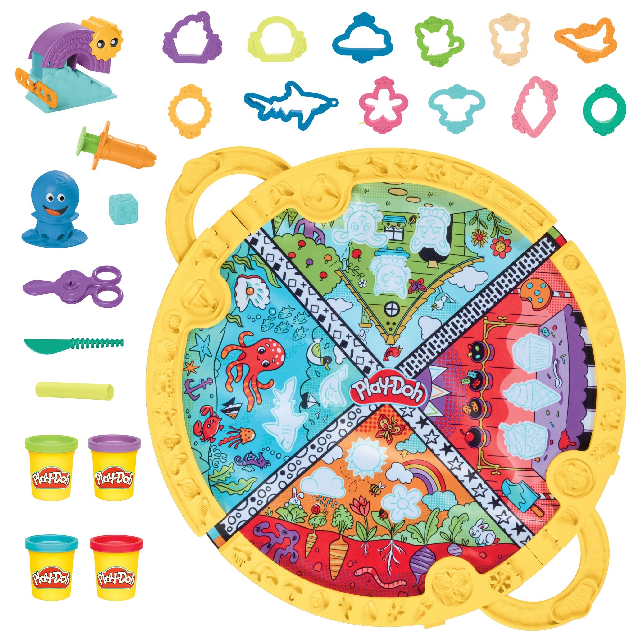 Hot Deal! Play-Doh Starters Foldable Playmat Set with 19 Tools for Kids 3+