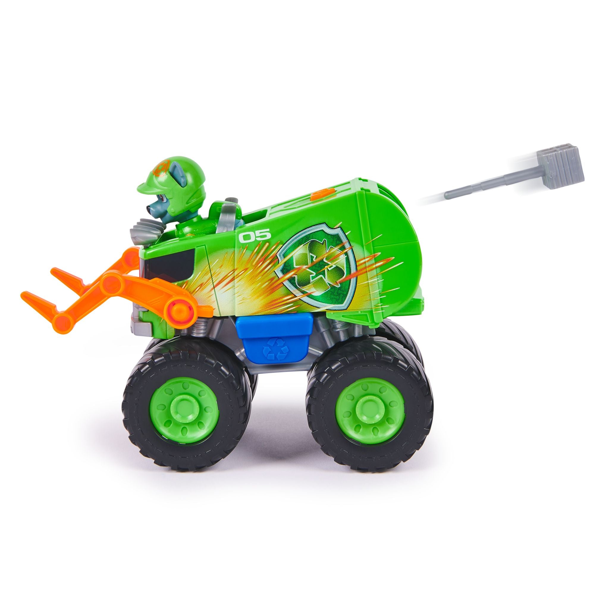 Hot! PAW Patrol Rocky's Rescue Recycle Truck with Big Wheels