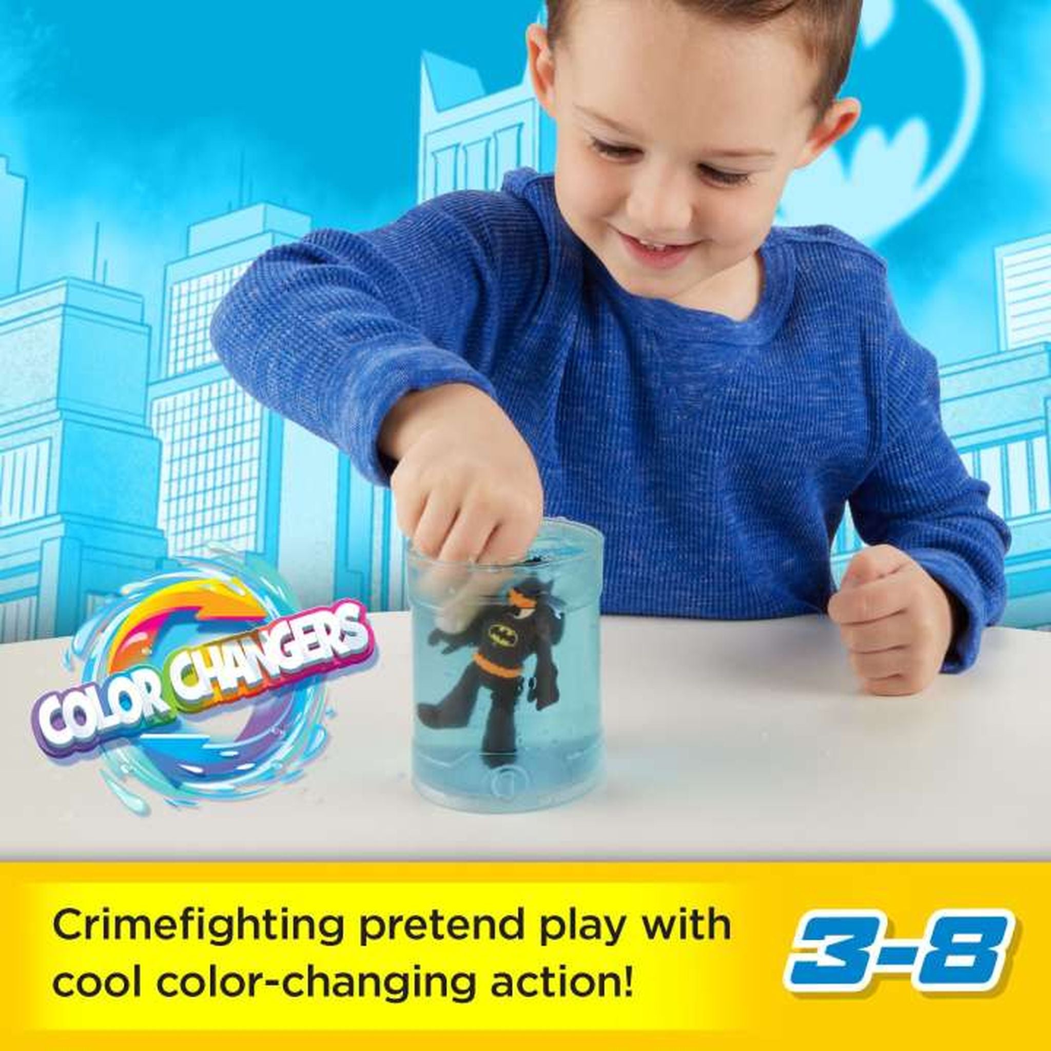 Hot Deal! Fisher-Price Imaginext DC Super Friends Color - Changing Action Figures: Batman & Two - Face
