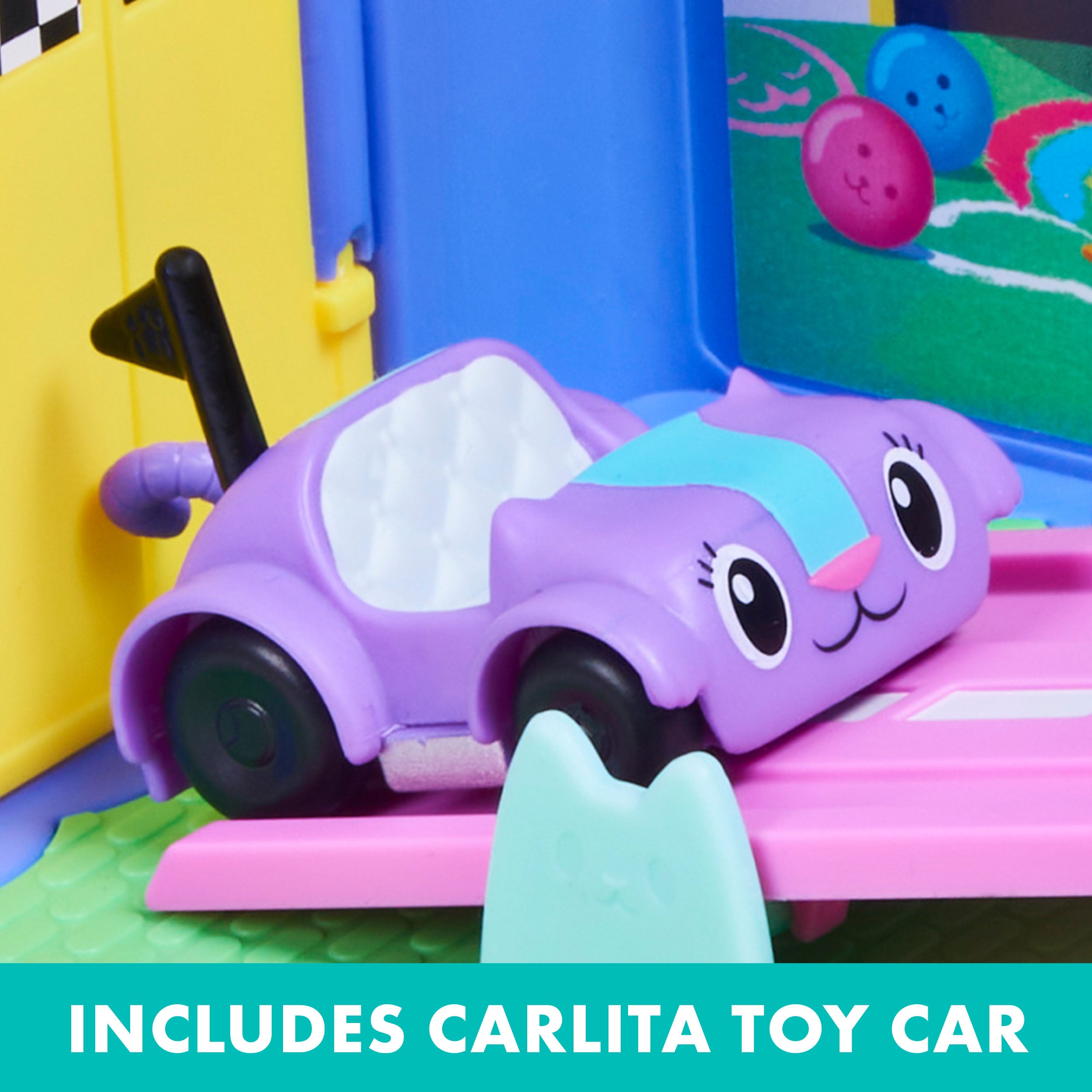 Gabby's Dollhouse Carlita's Purr-Ific Play Room Playset - Ideal Christmas Gift for Kids