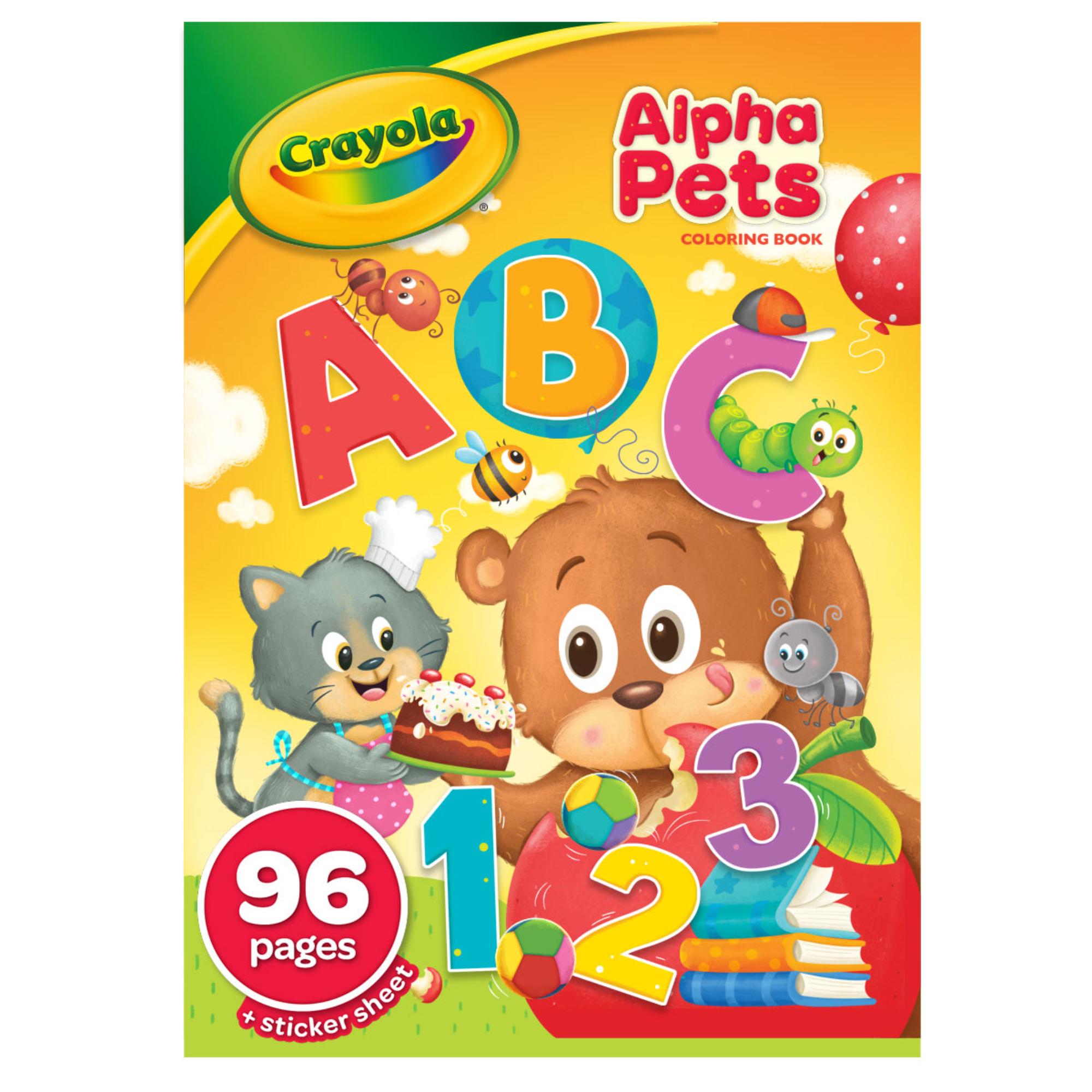 Hot Deal! Crayola 96-Page Alpha Pets Coloring Book for Kids