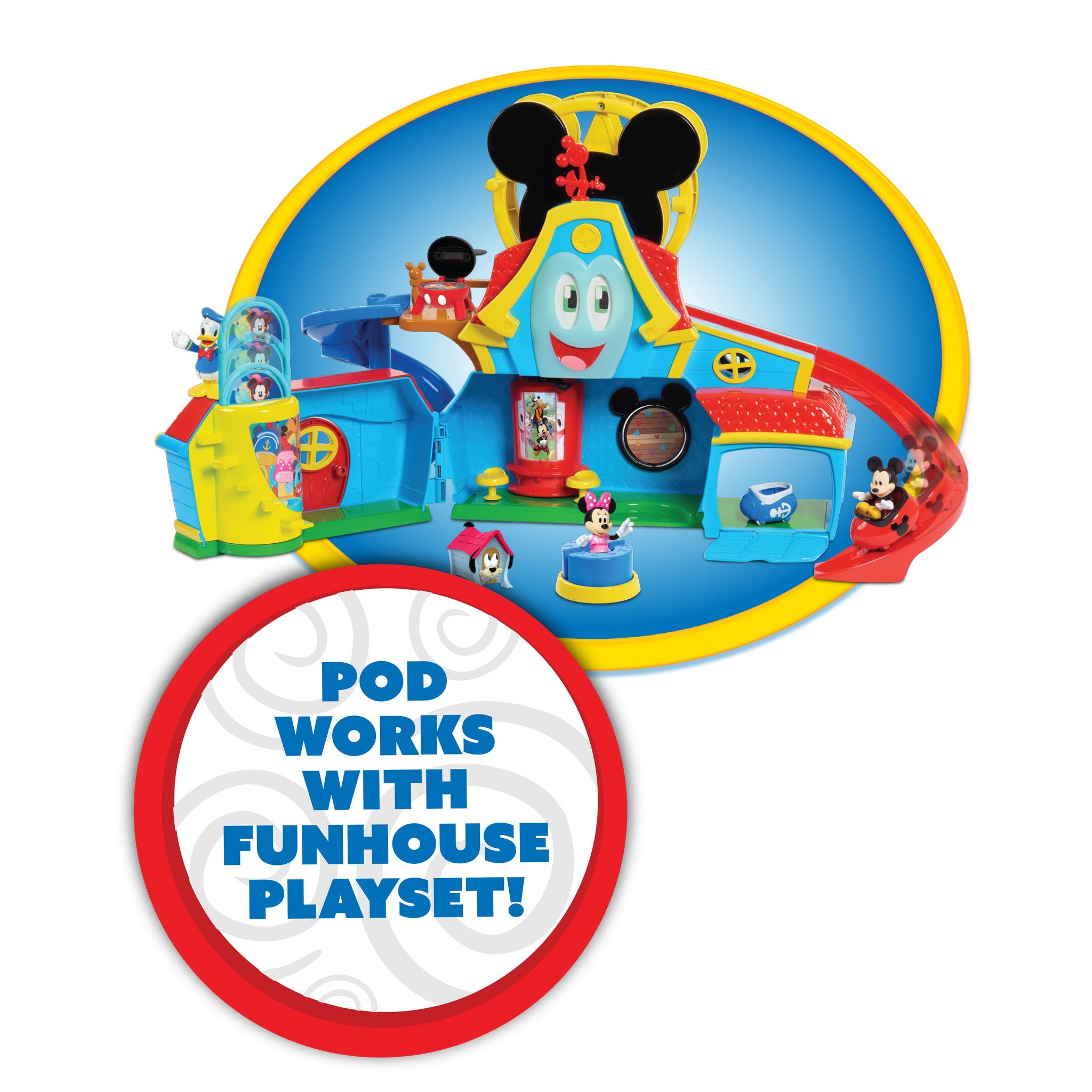 Hot Sale! Disney Junior Mickey Mouse Funhouse Assorted Transforming Vehicle Sets