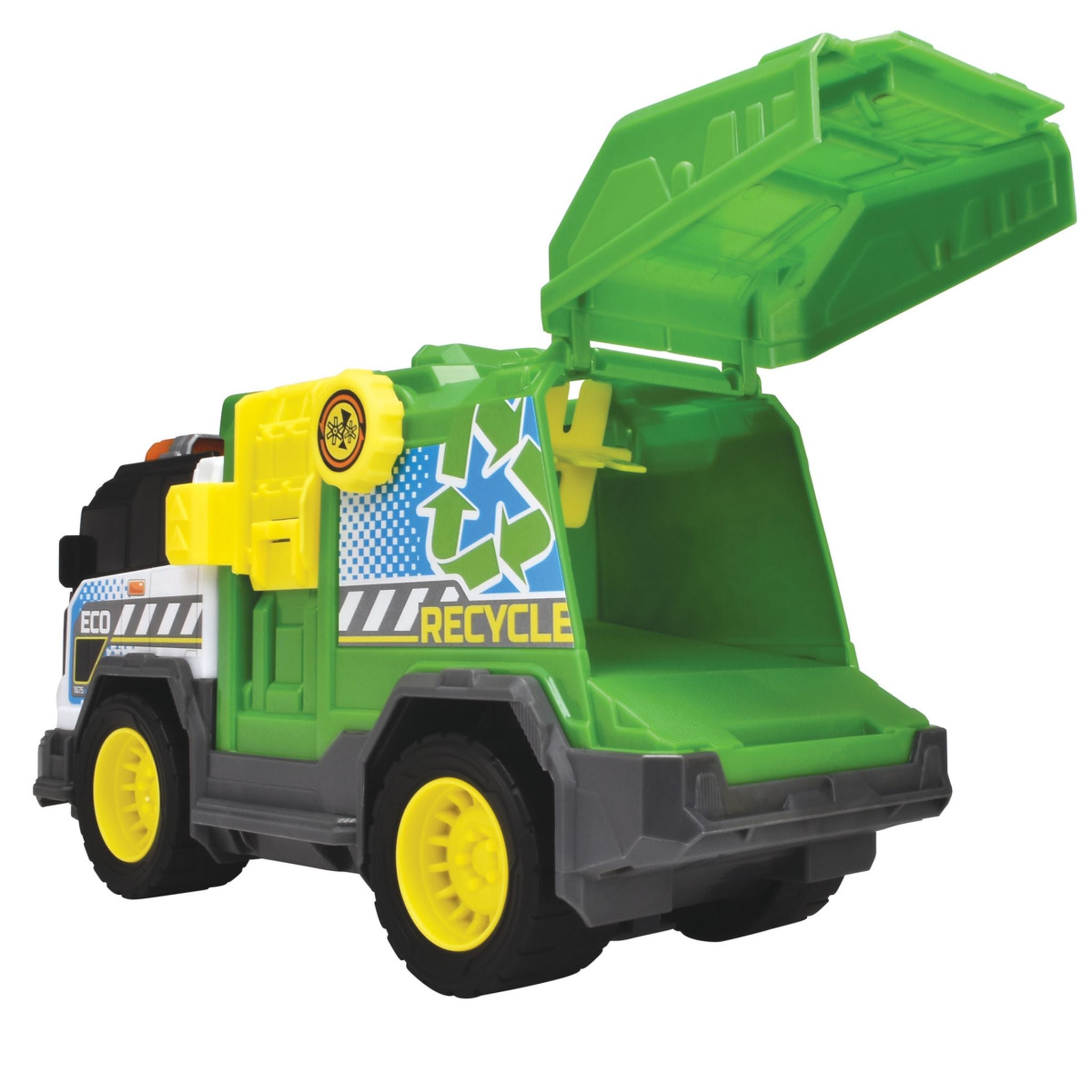 Dickie Toys Educational Recycle Truck with Light, Sound & Trash Crusher