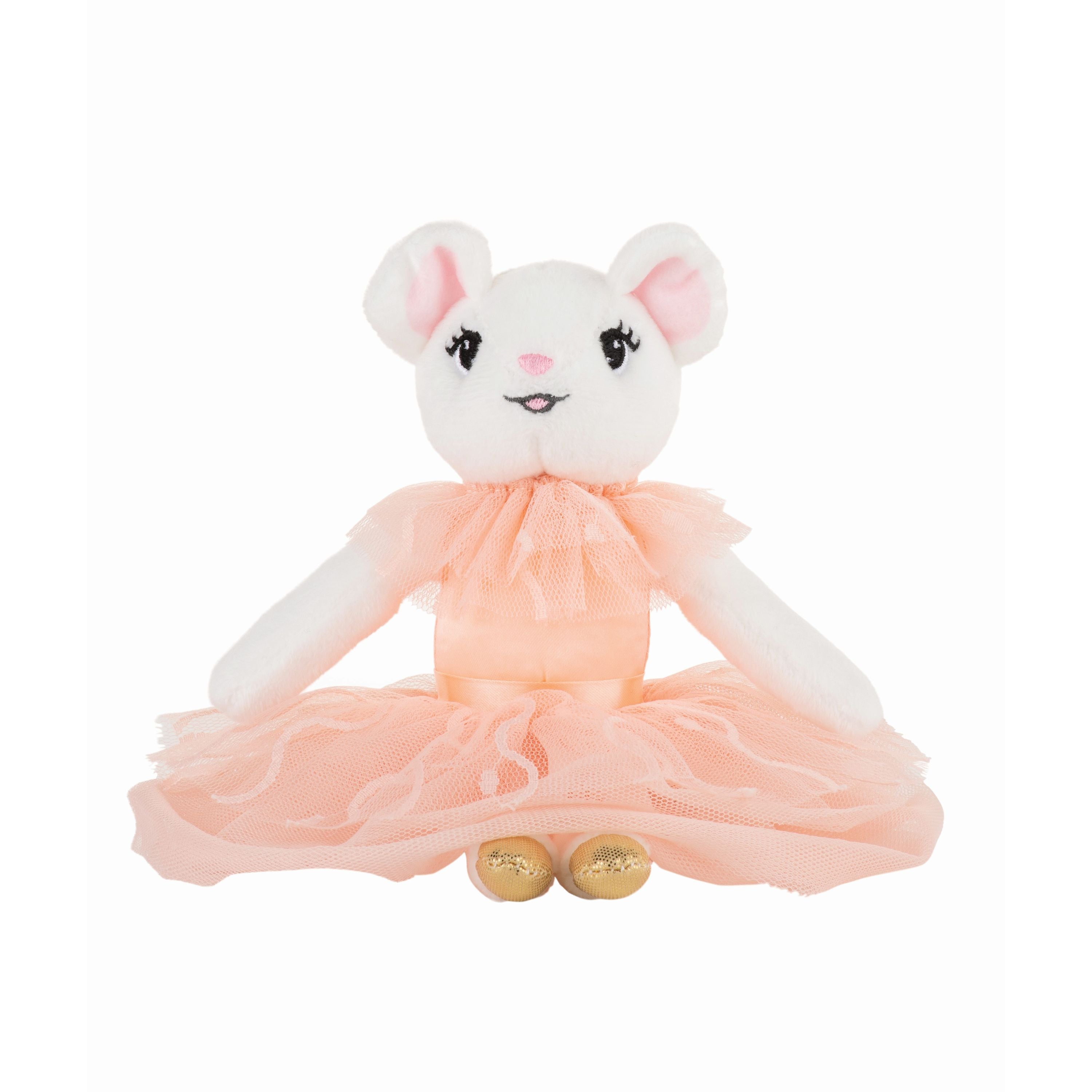 Hot Sale! 20cm Claris Mini Parisian Peach Soft Plush Toy - The Chic Mouse from Paris