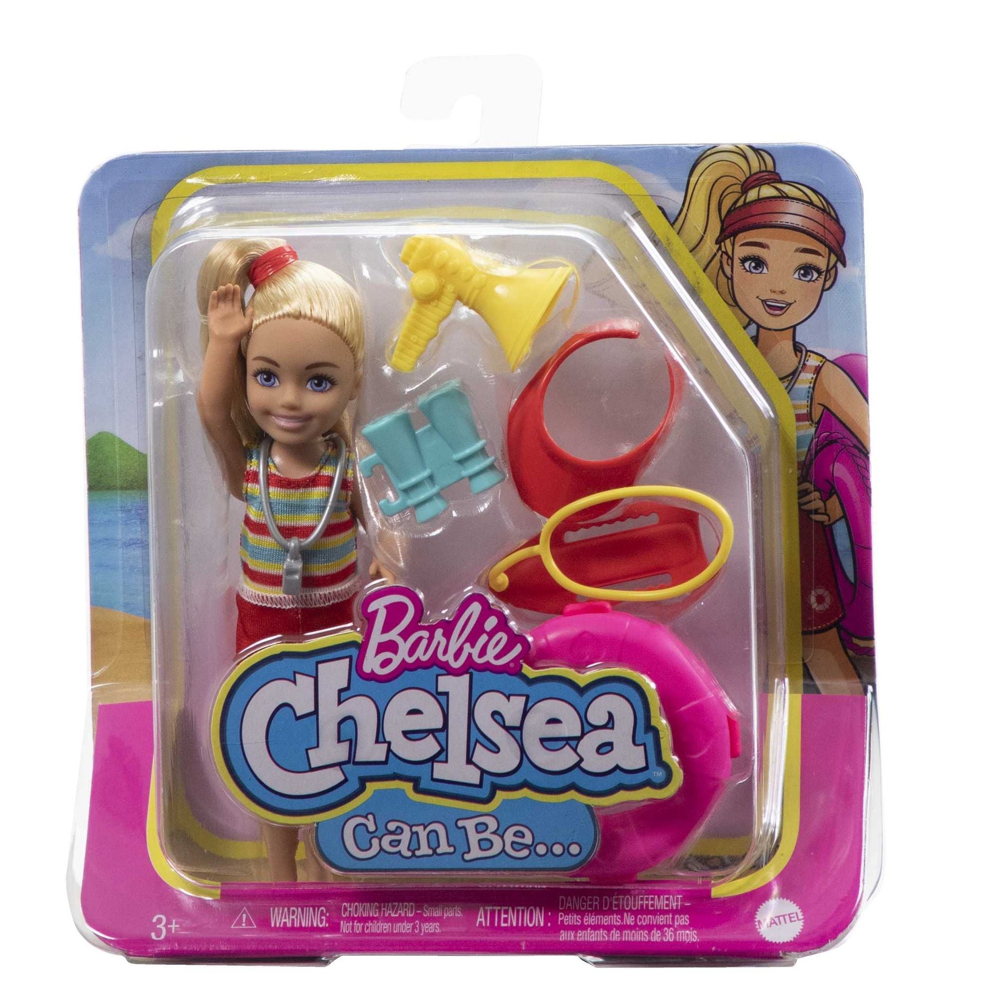 Hot! Barbie Chelsea Lifeguard Career Doll