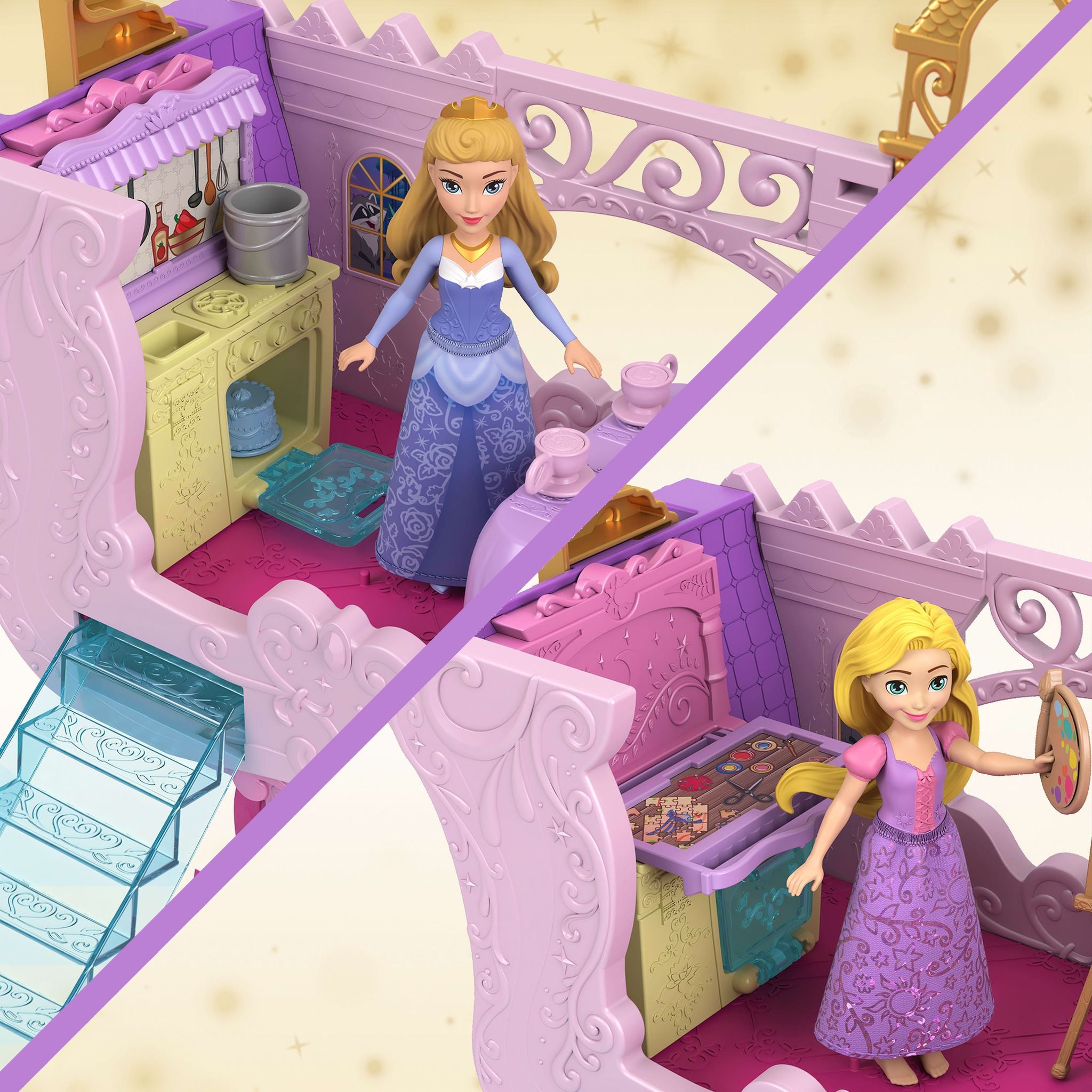 Magical Disney Princess Carriage That Transforms into a Castle Playset