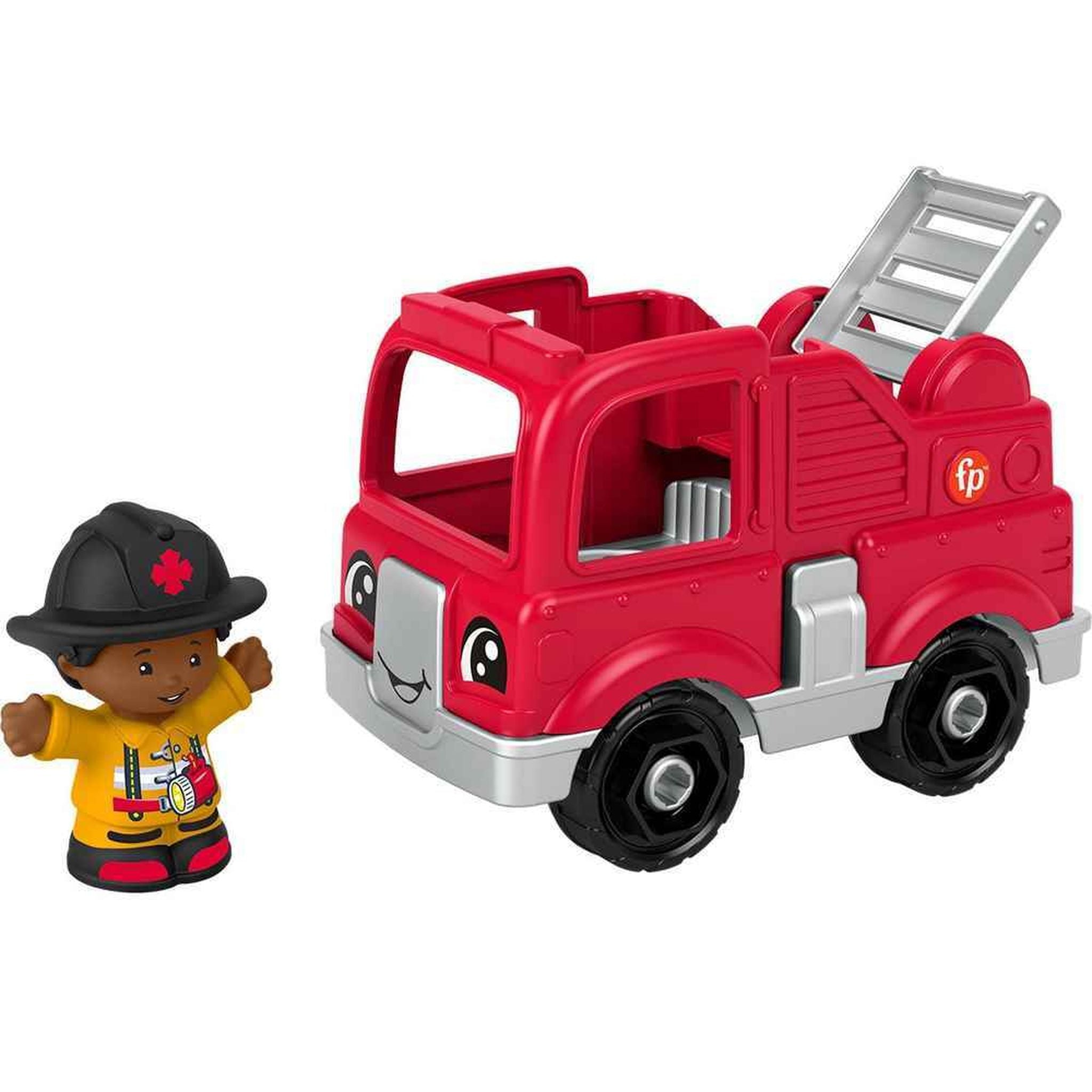 Fisher-Price Little People Push - Along Firetruck Toy: Great Fun for Toddlers