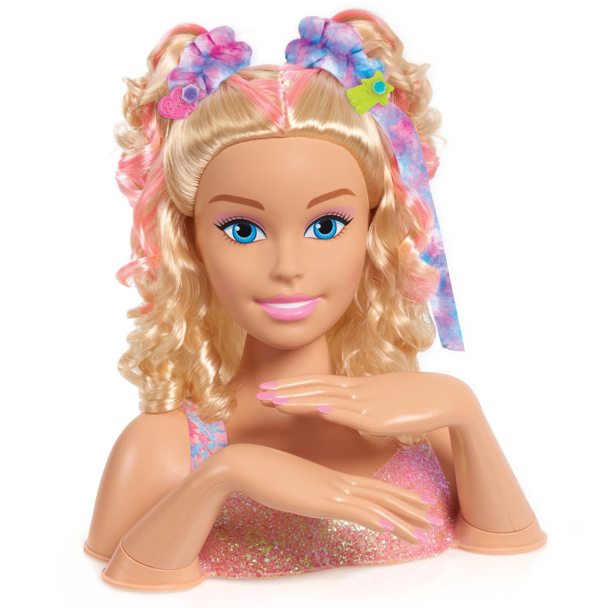 Hot! Barbie Blonde Tie - Dye Deluxe Styling Head