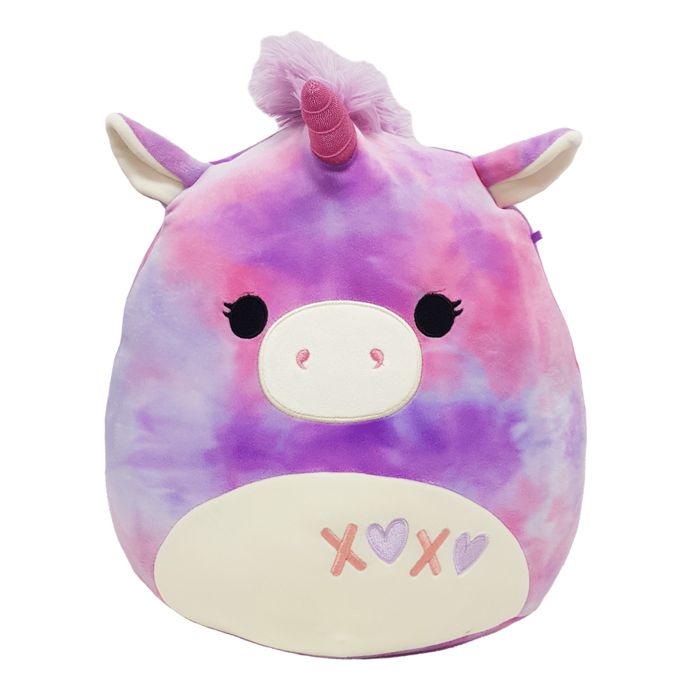 12-Inch Soft Squishmallows Plush: Lola the Tie-Dye Unicorn